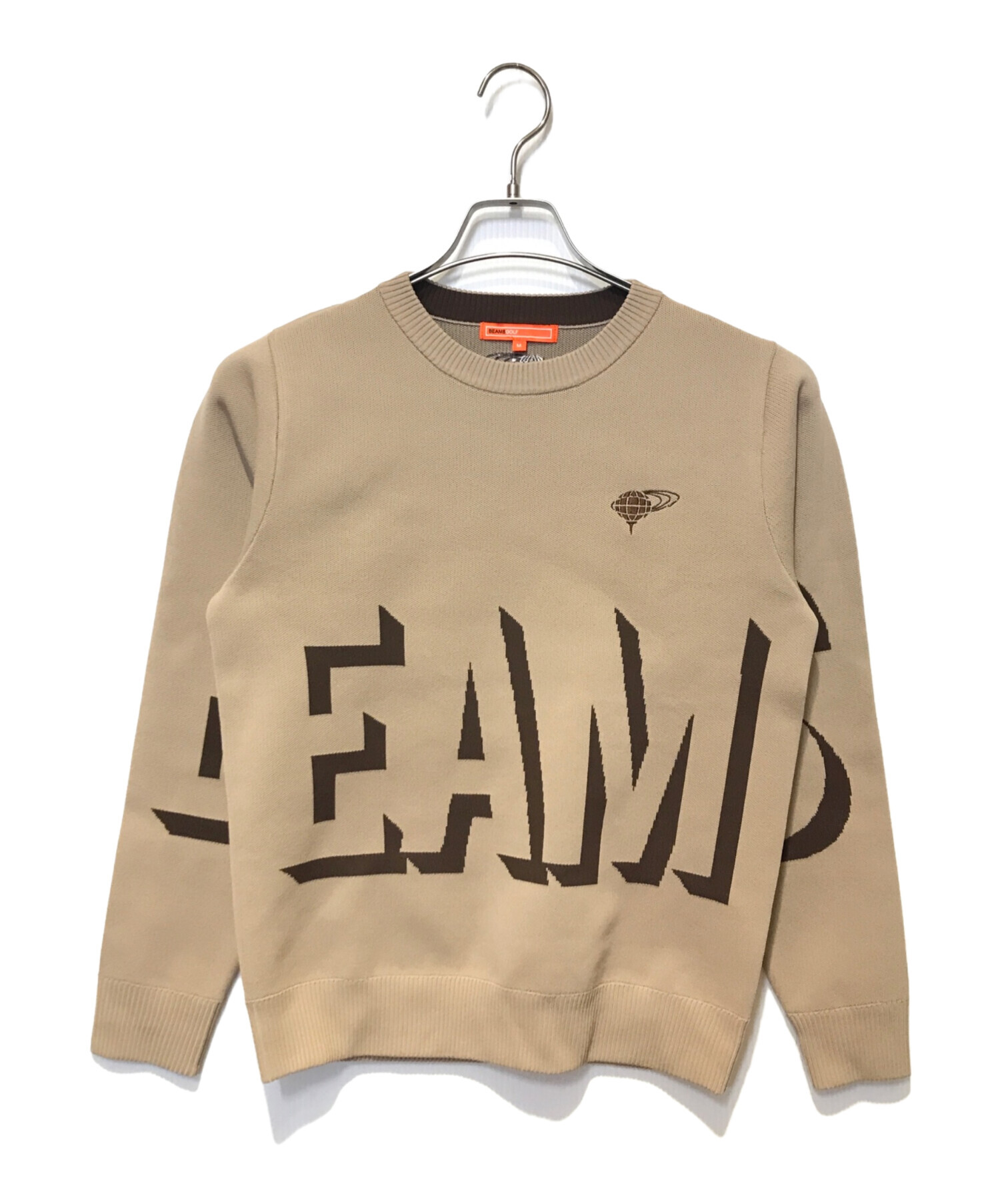 GOLF BEAMS ベージュセーター 襟付き / LABEL ORANGE GOLF GOLF（ビームスゴルフ）の「BEAMS BEAMS M メンズウェア