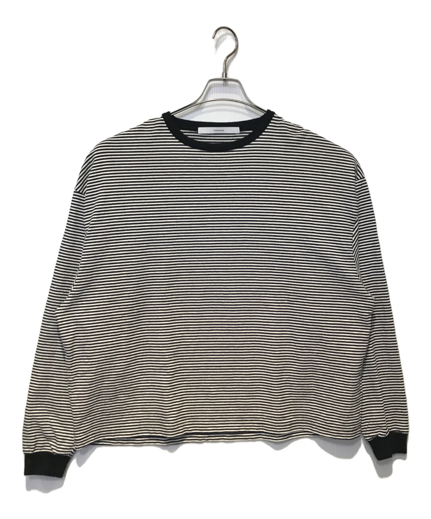 フレームワーク ミジンボーダーロンT ブラウン 新品 2025AWフレーム