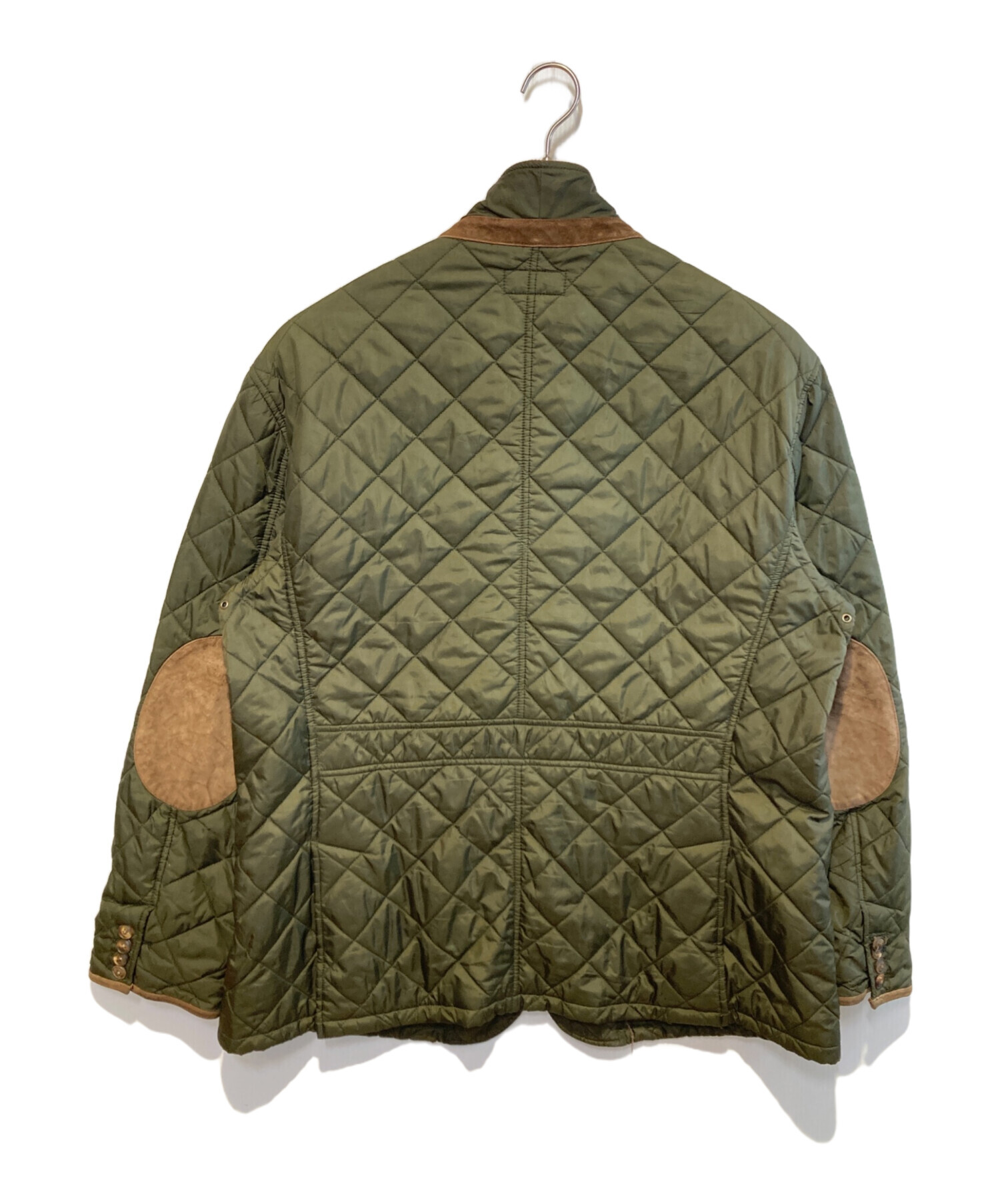 Ralph Lauren カーキ キルティングジャケット L相当　スエード牛革 中古・古着通販】POLO RALPH LAUREN (ポロ・ラルフローレン