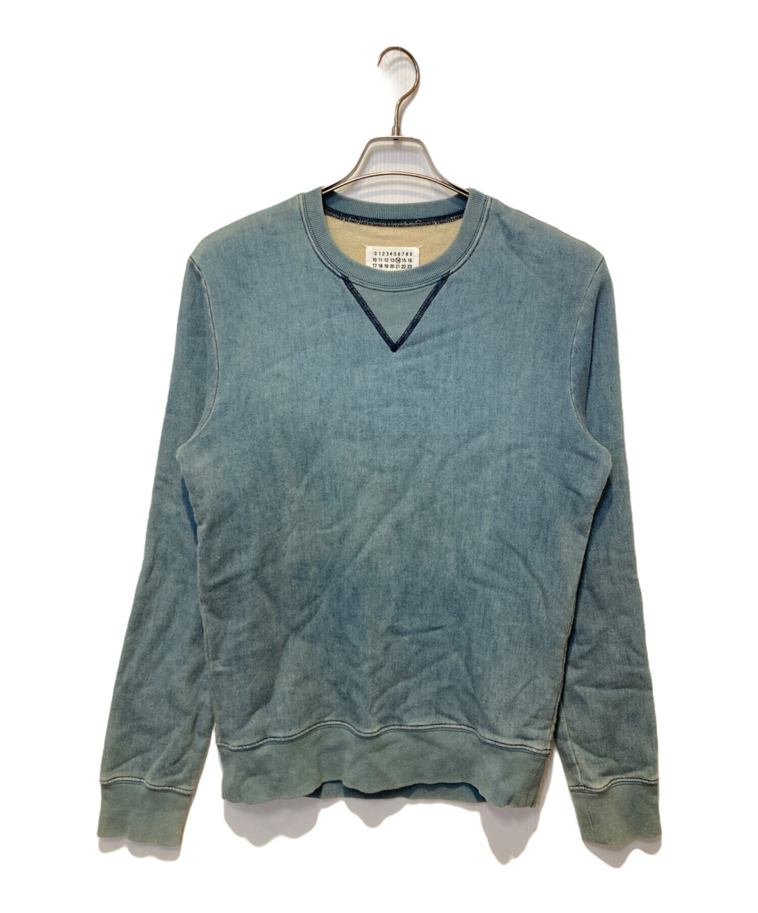 Maison Margiela エルボーパッチ　スウェット　グリーン 中古・古着通販】Maison Margiela (メゾンマルジェラ) エルボーパッチ