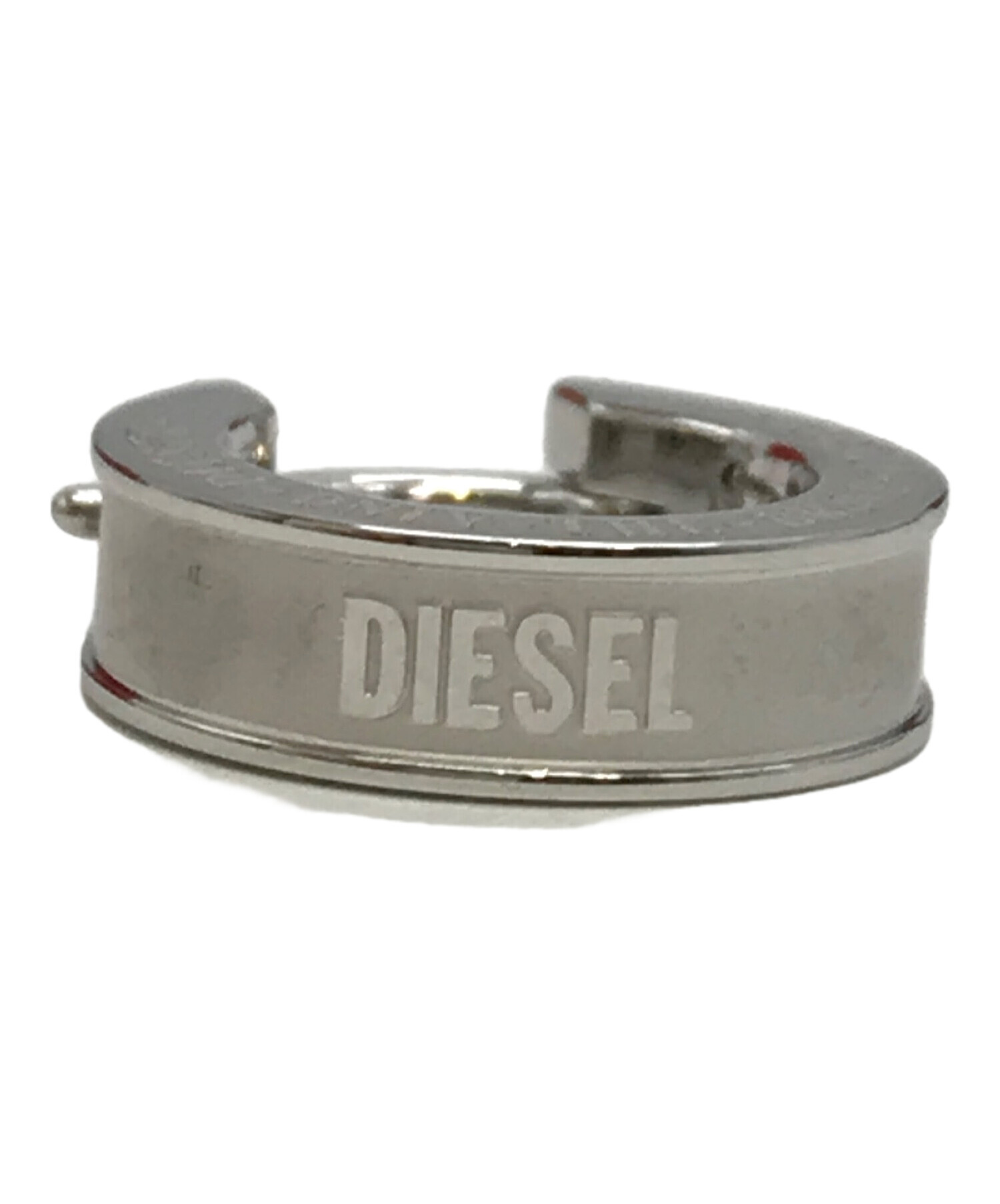【最終値下げ】DIESEL フープピアス 中古・古着通販】DIESEL (ディーゼル) フープピアス シルバー