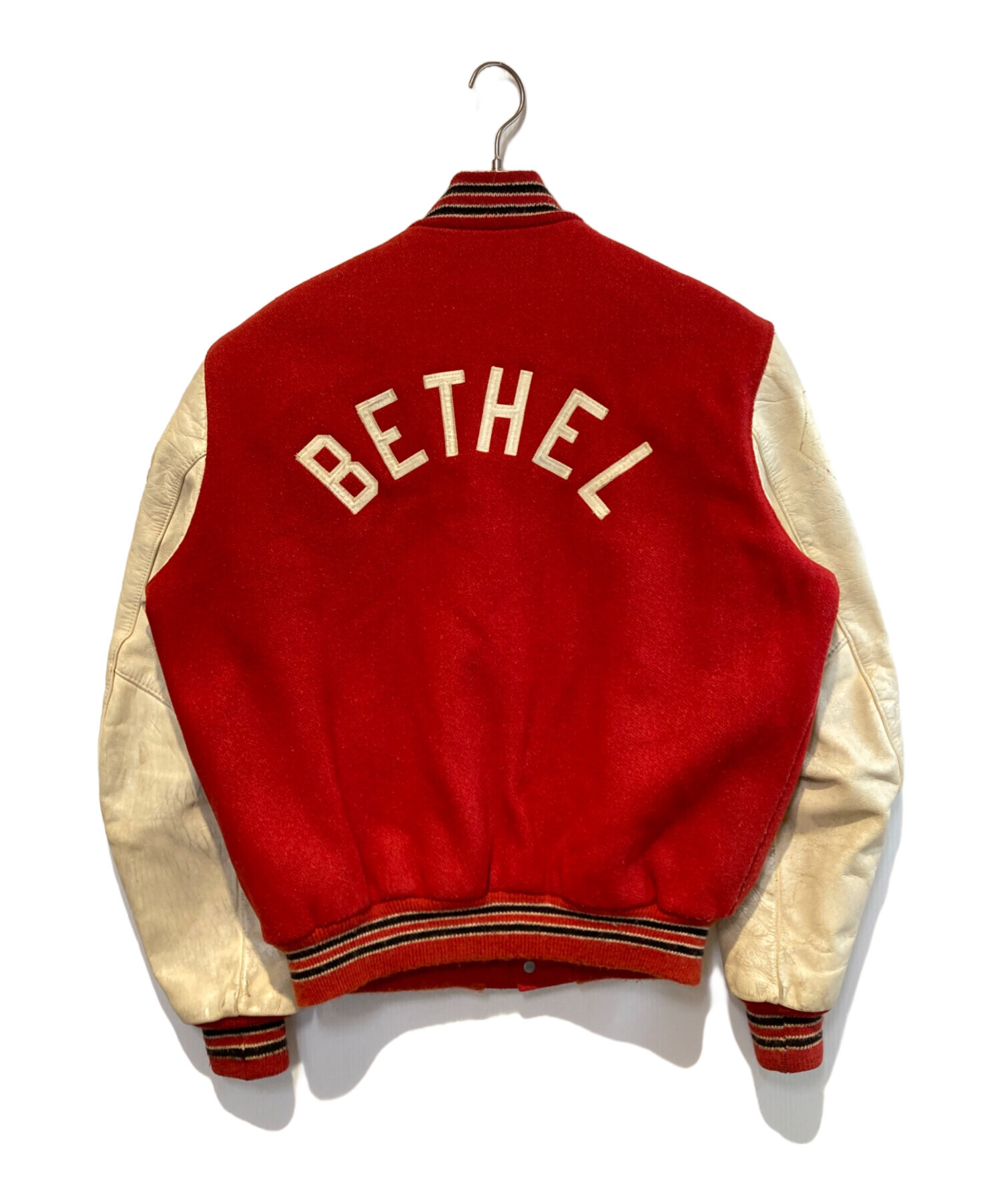 中古・古着通販】DeLong (デロング) ［古着］スタジャン レッド サイズ