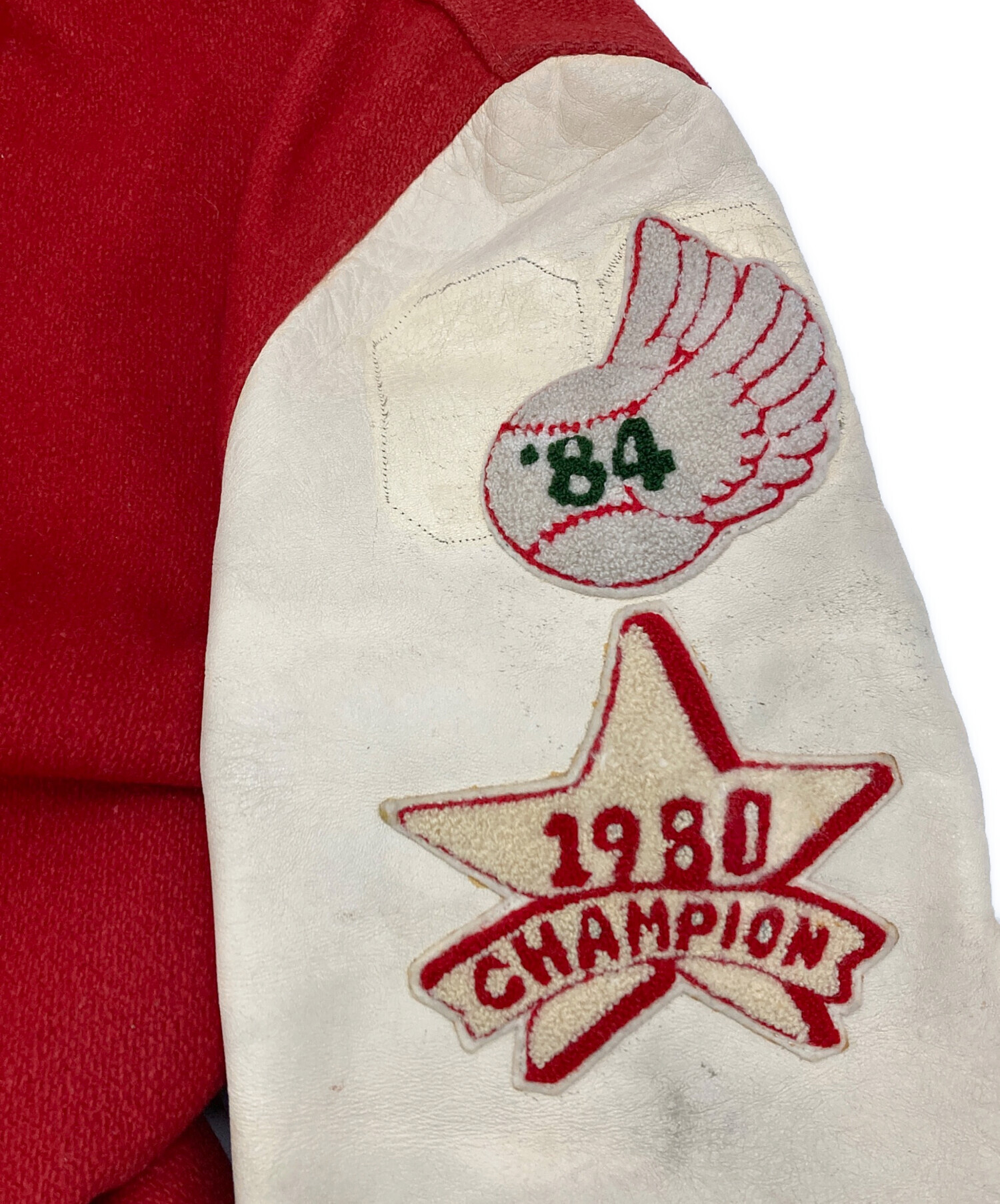 中古・古着通販】DeLong (デロング) ［古着］スタジャン レッド サイズ