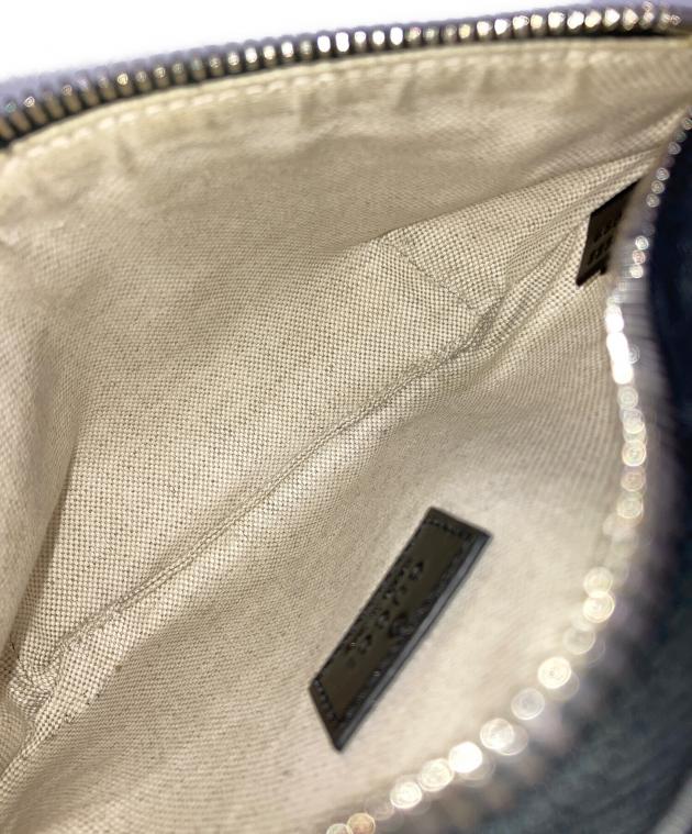中古・古着通販】GUCCI (グッチ) GGエンボス ベルトバッグ ブラック