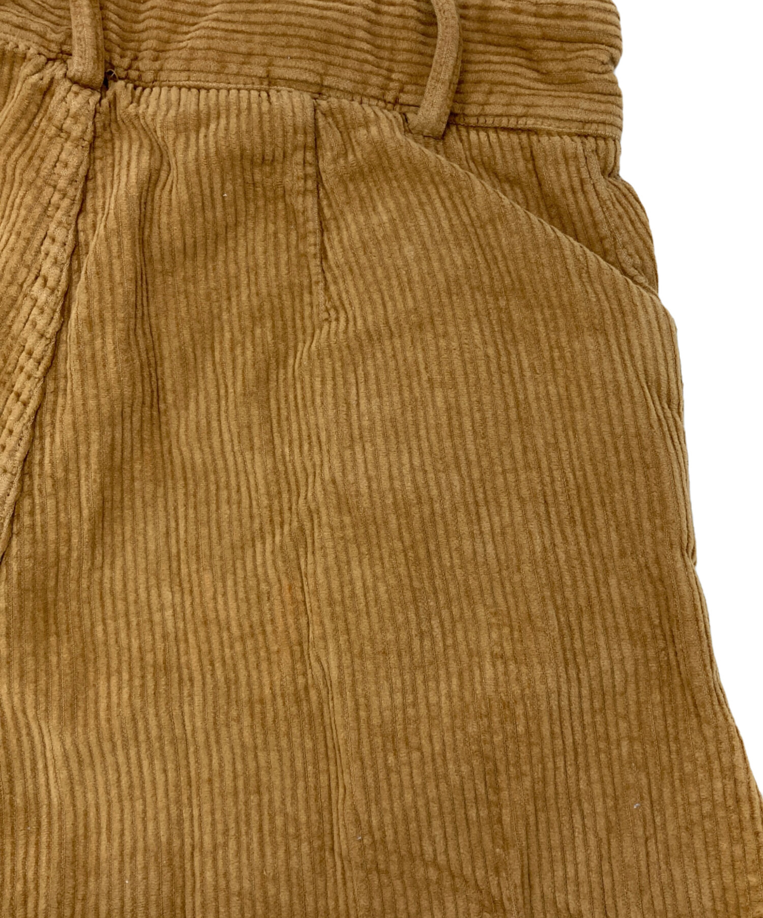未使用 BASERANGE ベージュ コットンコーデュロイトラウザーズ 中古・古着通販】BASERANGE (ベースレンジ) コーデュロイパンツ
