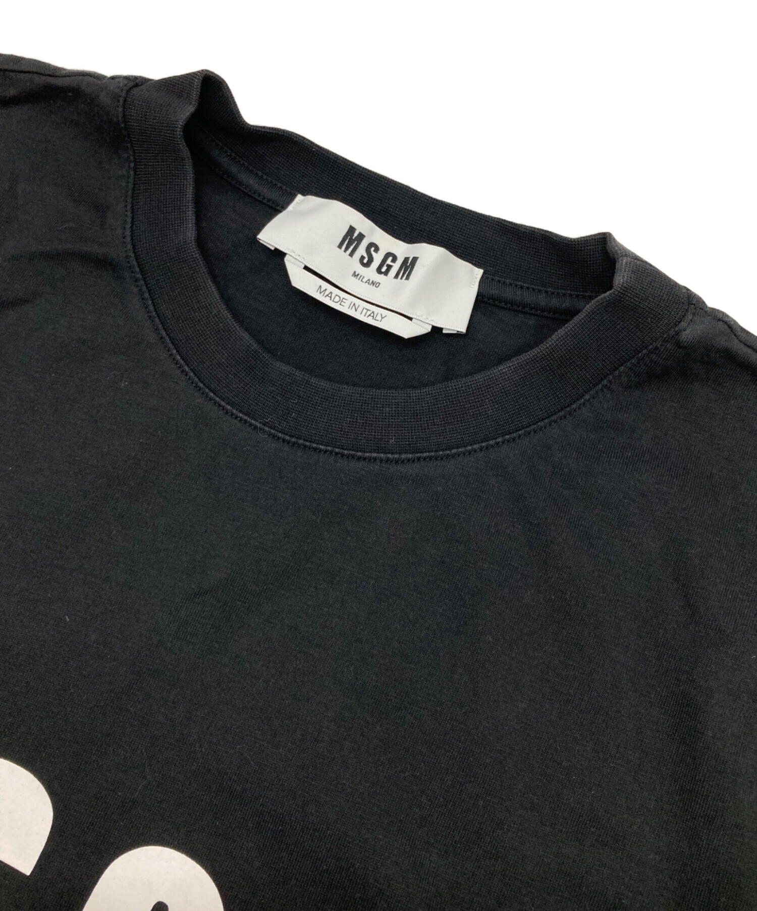 中古・古着通販】MSGM (エムエスジーエム) ロゴプリントTシャツ 
