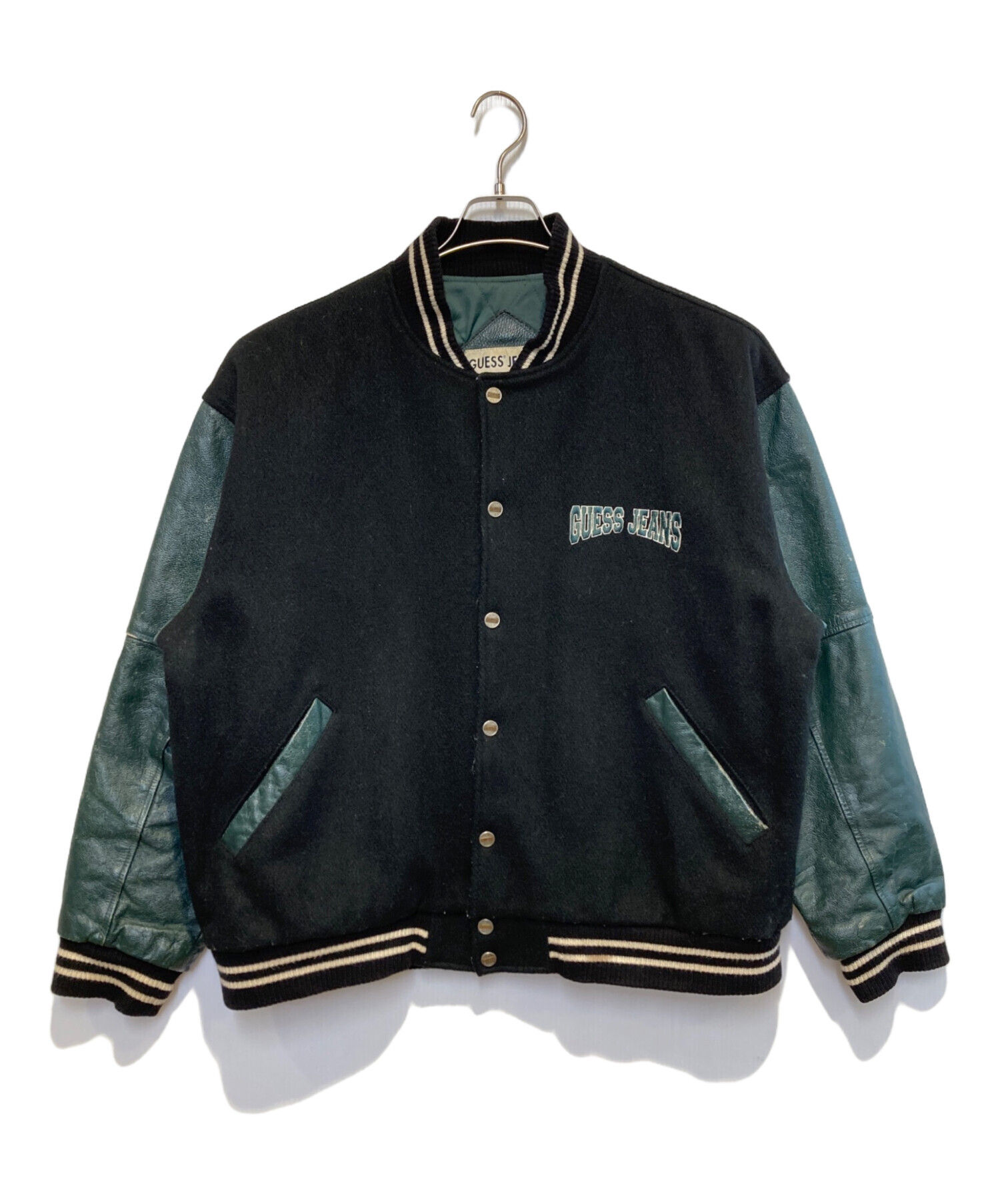 中古・古着通販】GUESS (ゲス) ［古着］スタジャン ブラック サイズ:M