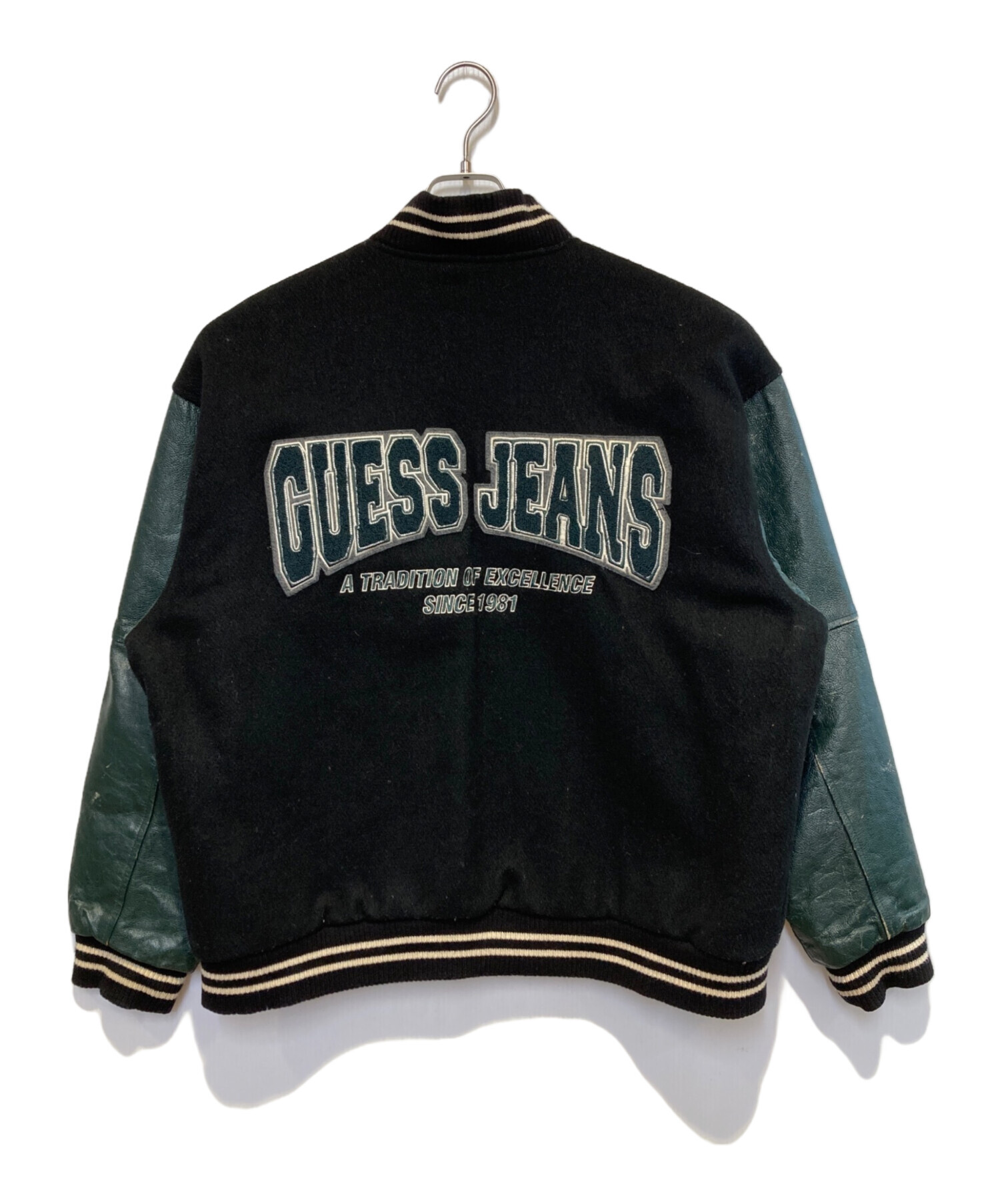 中古・古着通販】GUESS (ゲス) ［古着］スタジャン ブラック サイズ:M