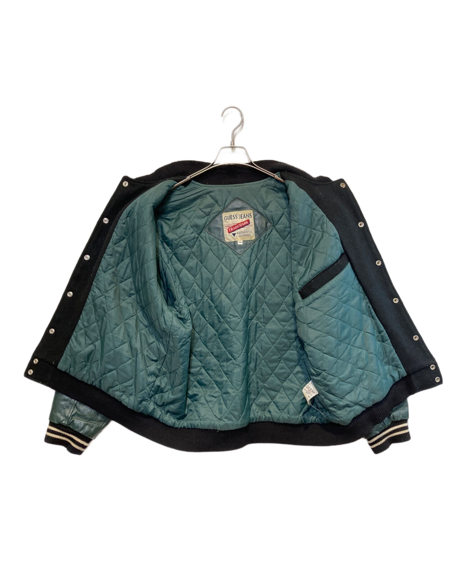 中古・古着通販】GUESS (ゲス) ［古着］スタジャン ブラック サイズ:M