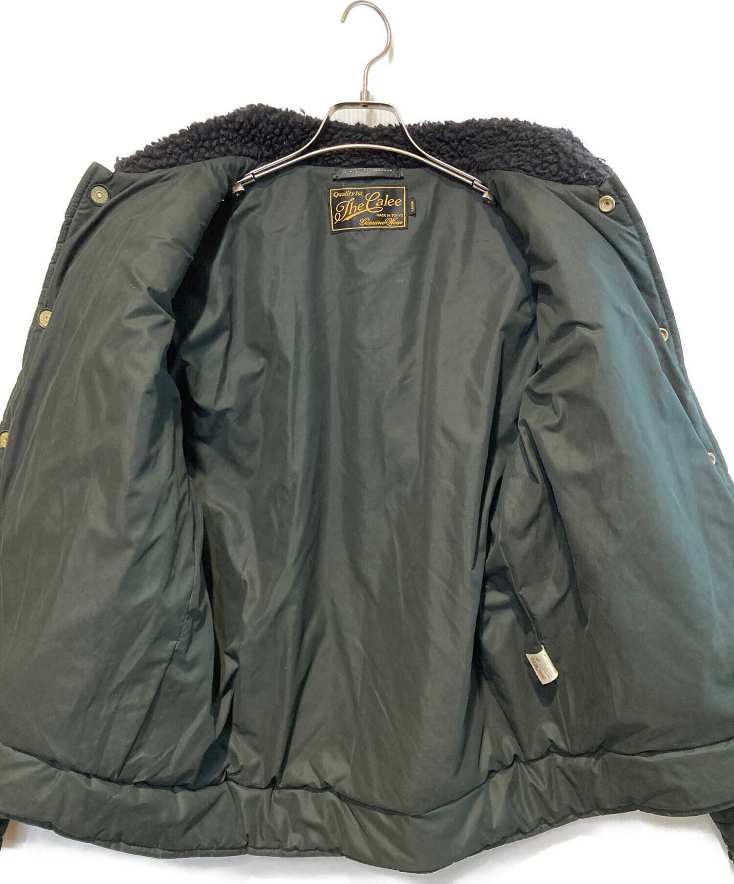 中古・古着通販】CALEE (キャリー) 襟ボアレザーヨーク中綿ウエスタン