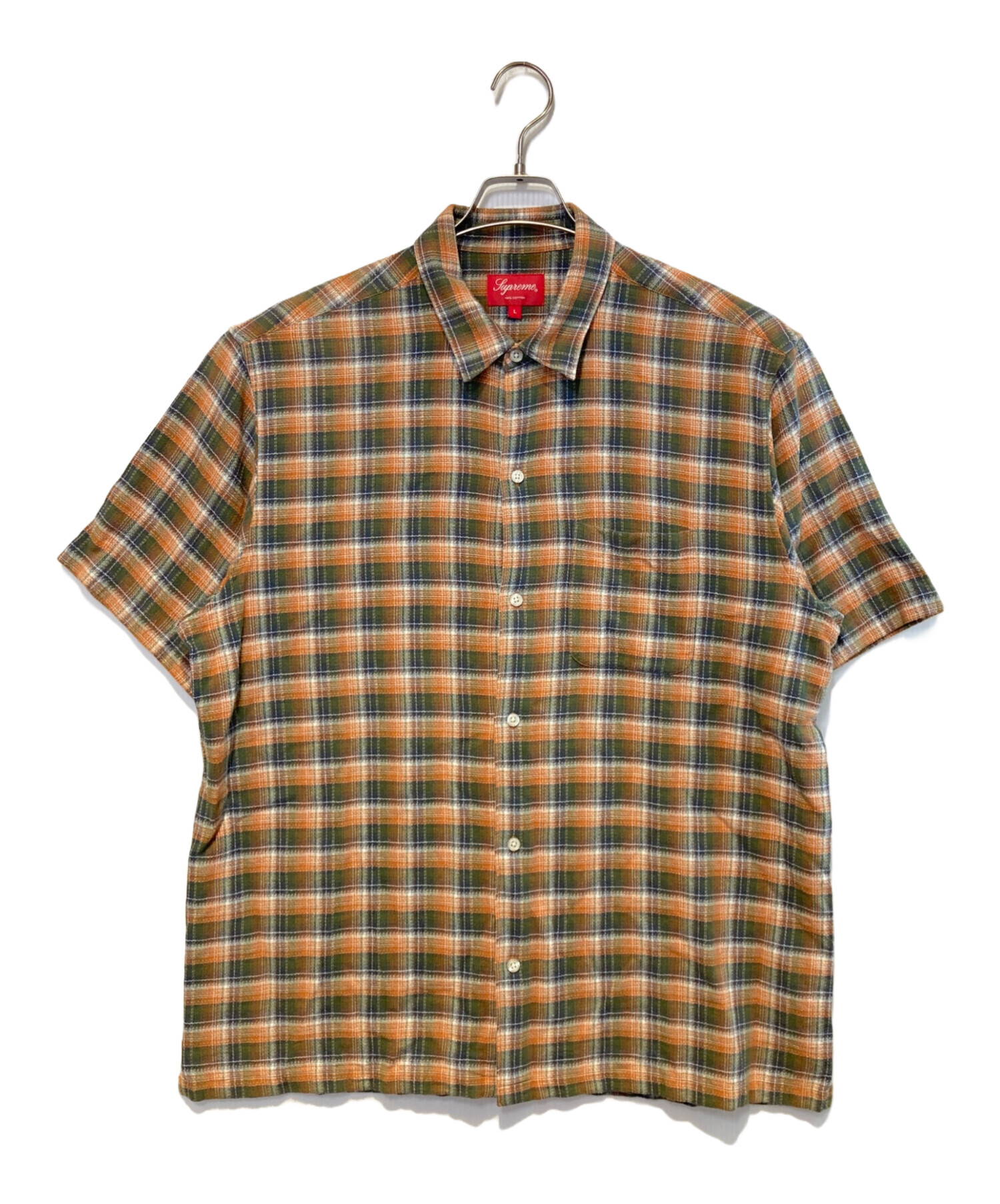 中古・古着通販】SUPREME (シュプリーム) バックロゴチェックシャツ 