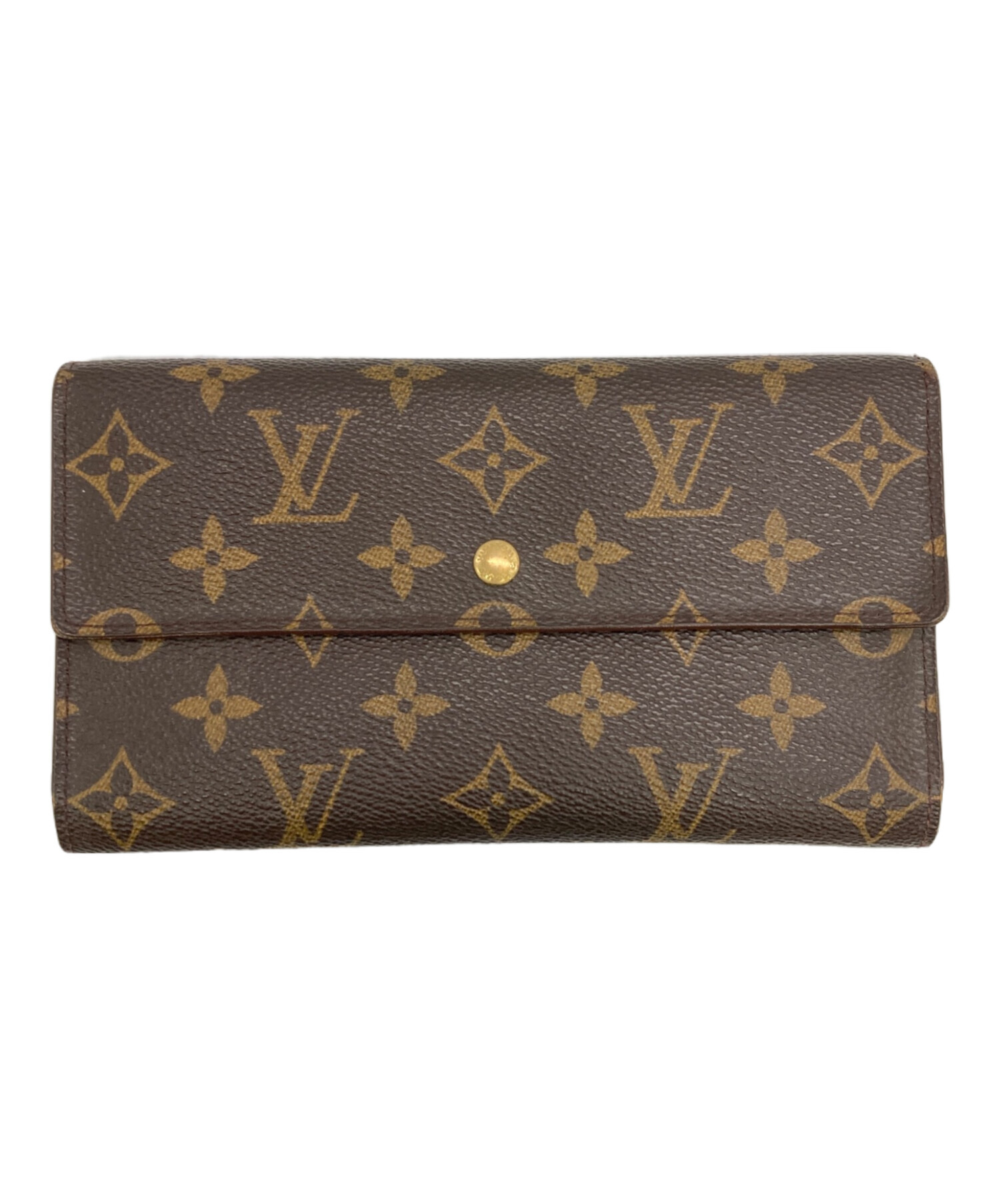 中古・古着通販】LOUIS VUITTON (ルイ ヴィトン) 長財布 ブラウン 
