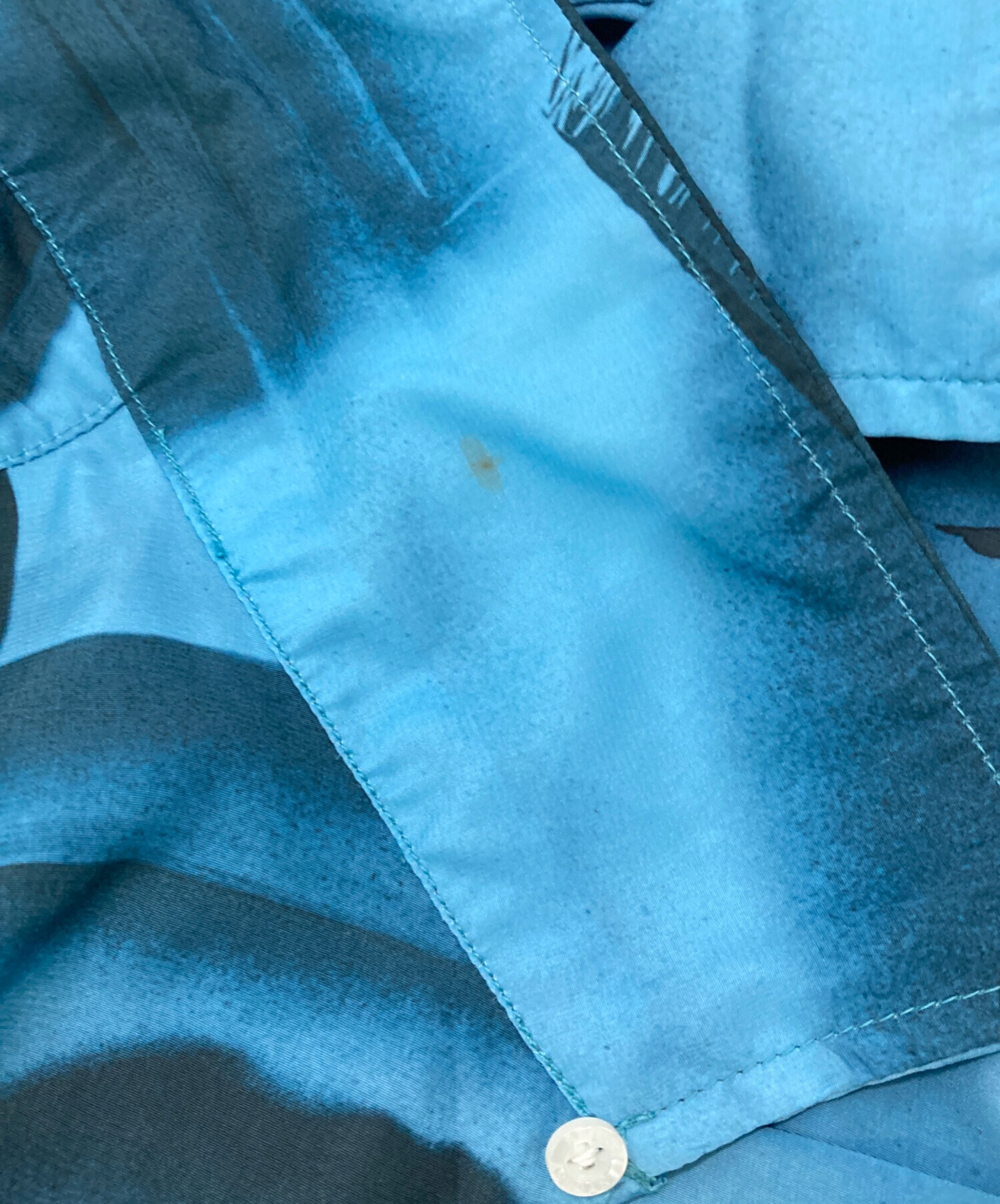 中古・古着通販】stussy (ステューシー) オープンカラーシャツ ブルー