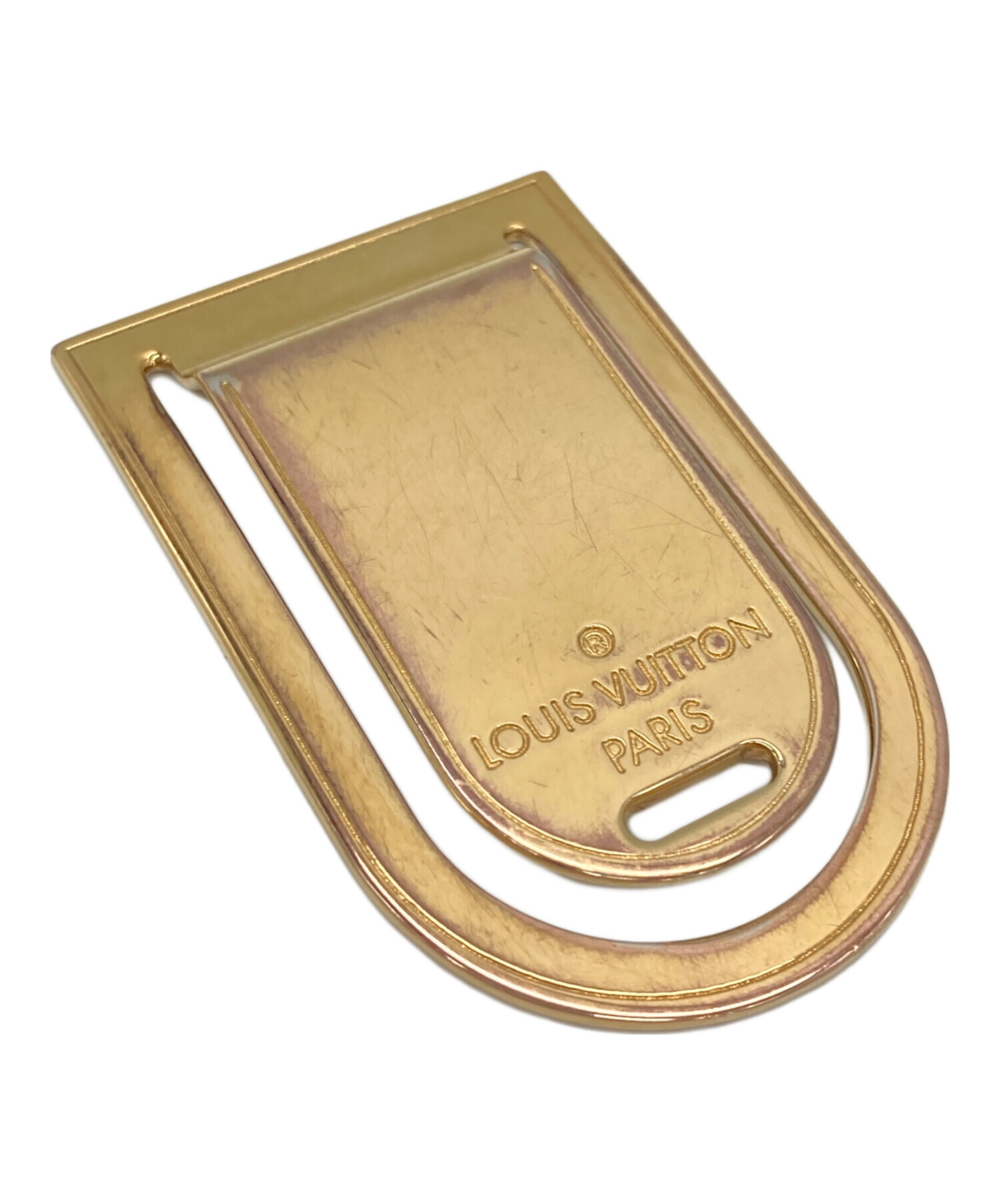 LOUIS VUITTON　ルイヴィトン　マネークリップ　ゴールド 中古・古着通販】LOUIS VUITTON (ルイ ヴィトン) マネークリップ