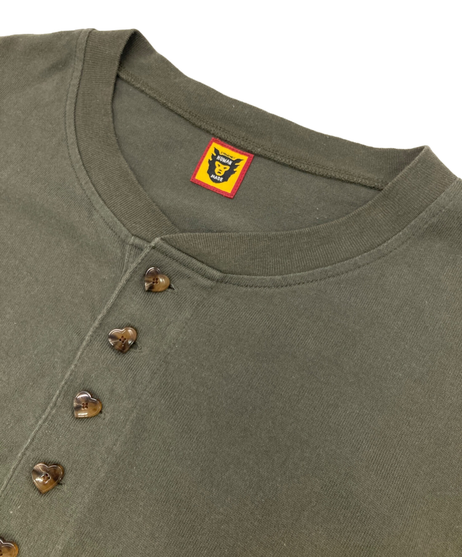 中古・古着通販】HUMAN MADE (ヒューマンメイド) バックロゴヘンリー