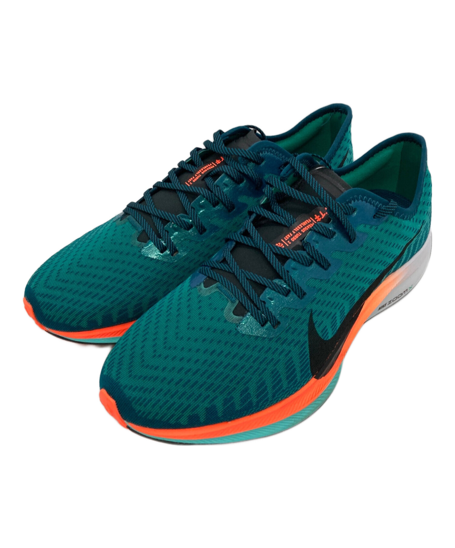 中古・古着通販】NIKE (ナイキ) ズームペガサス ターボ2 グリーン 