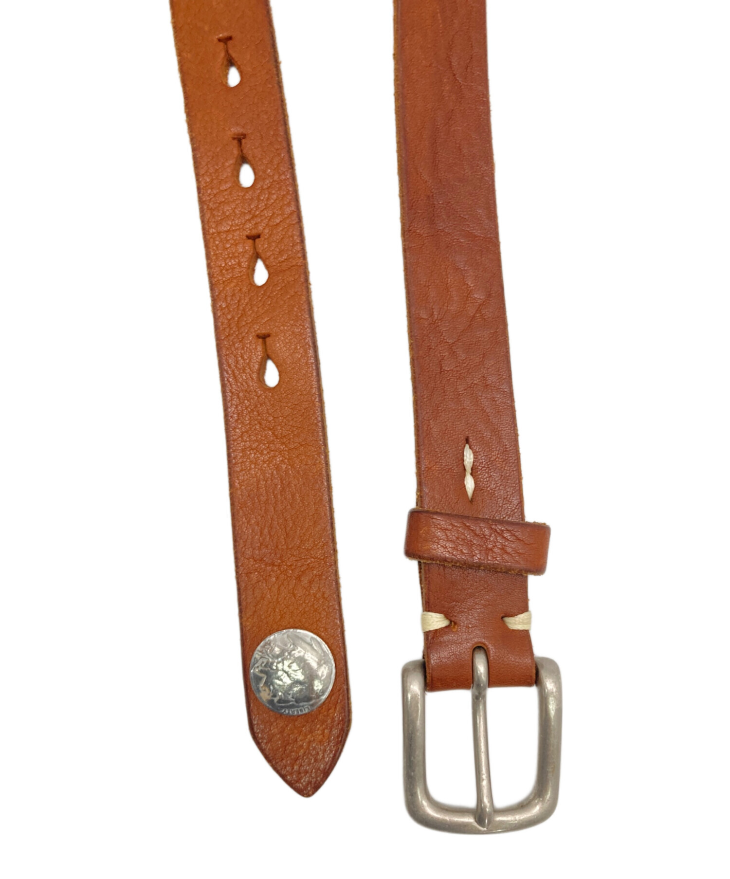 中古・古着通販】Schott (ショット) レザーベルト ブラウン サイズ:34