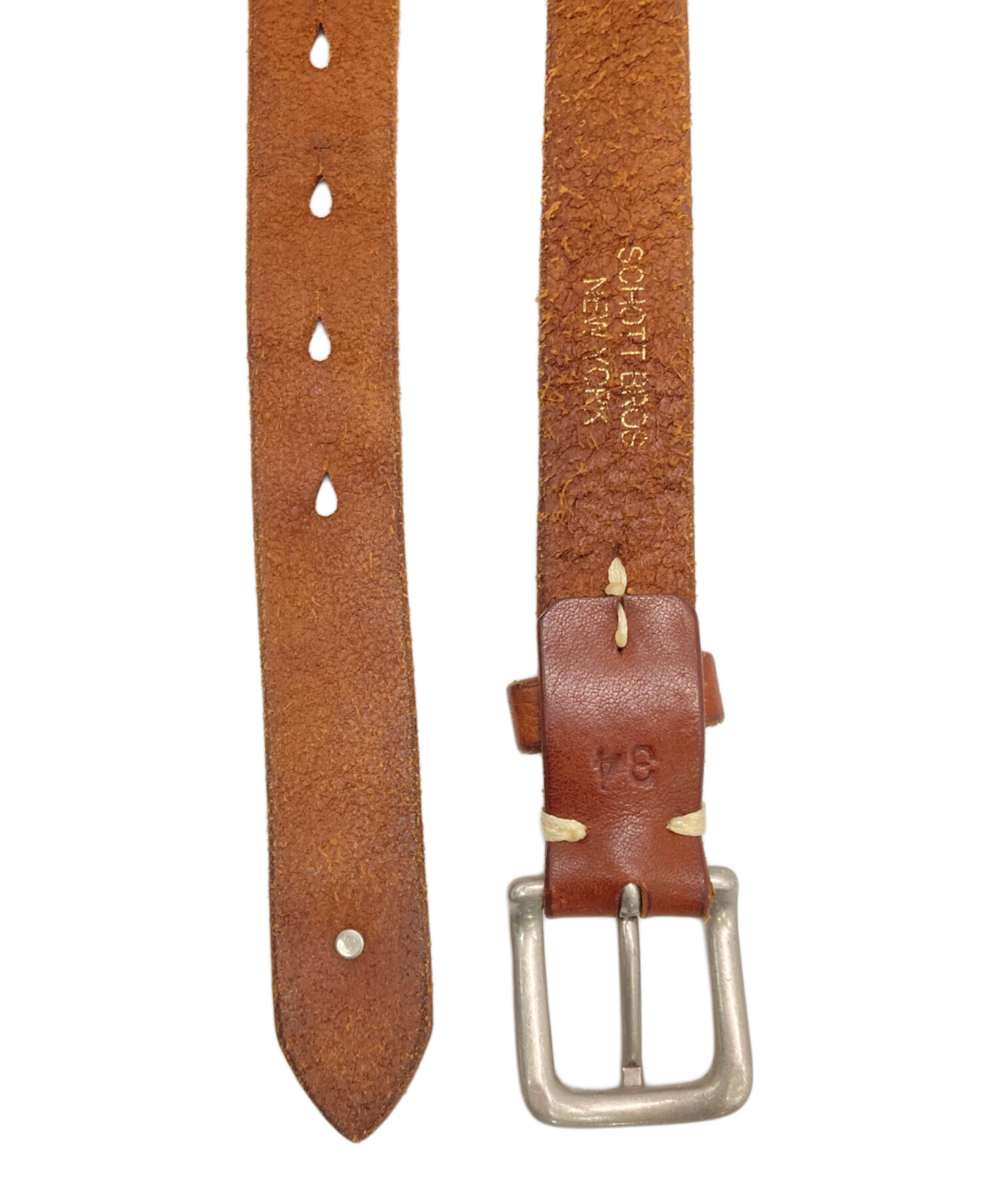 schott PERFECT BELT NARROWパーフェクトベルブラック34 Schott