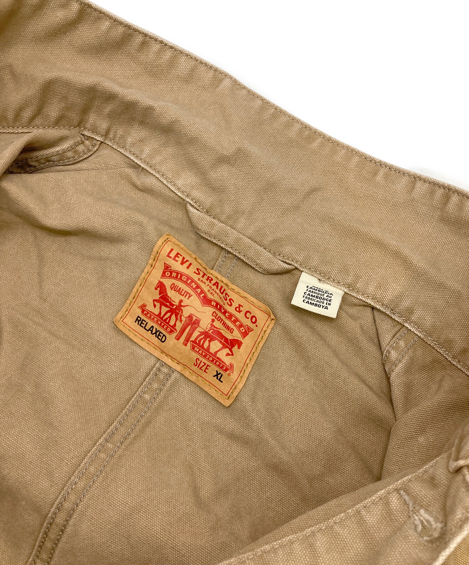中古・古着通販】LEVI'S (リーバイス) カバーオール ベージュ サイズ