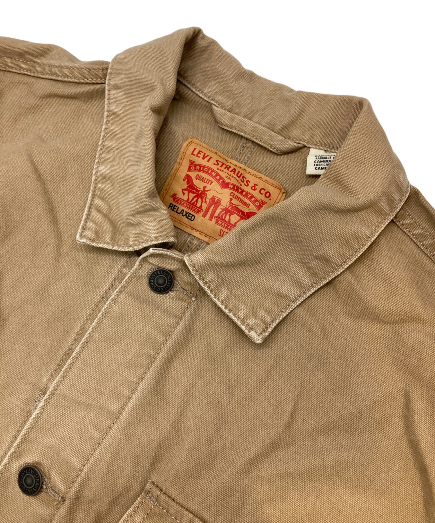 中古・古着通販】LEVI'S (リーバイス) カバーオール ベージュ サイズ