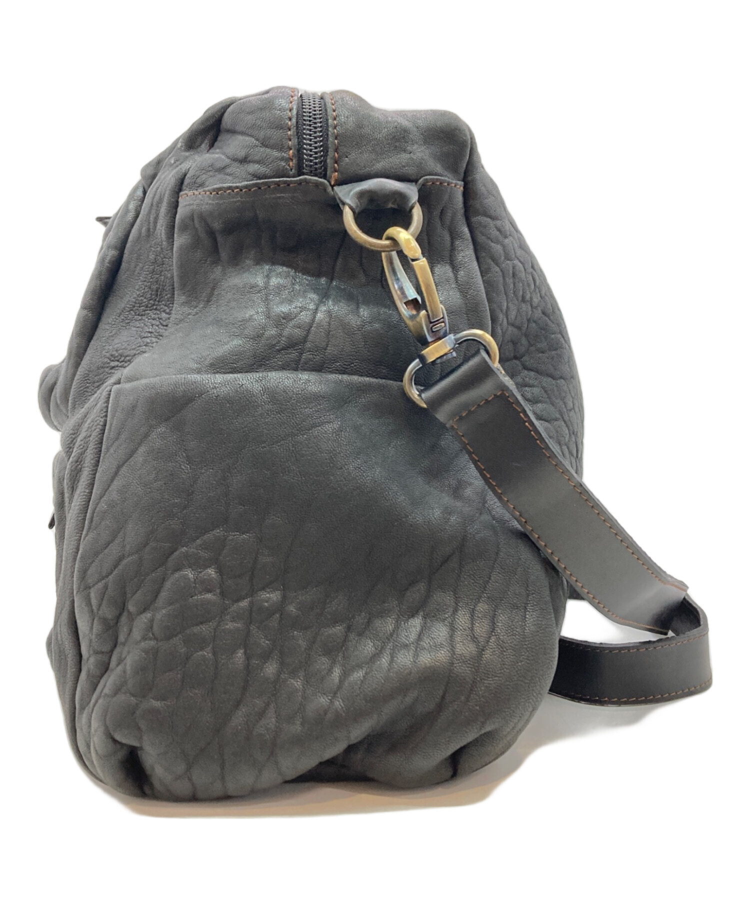 中古・古着通販】Rossi (ロッシ) レザーショルダーバッグ ブラック 