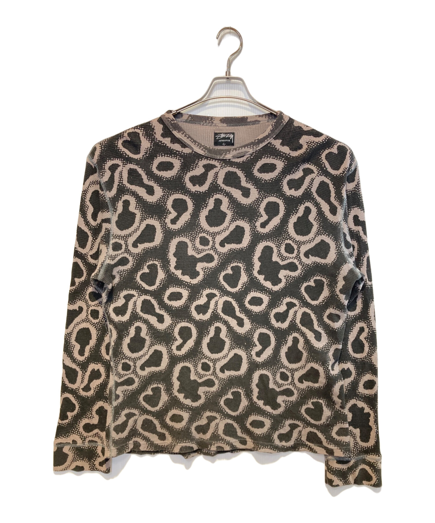 中古・古着通販】stussy (ステューシー) 総柄サーマルカットソー 