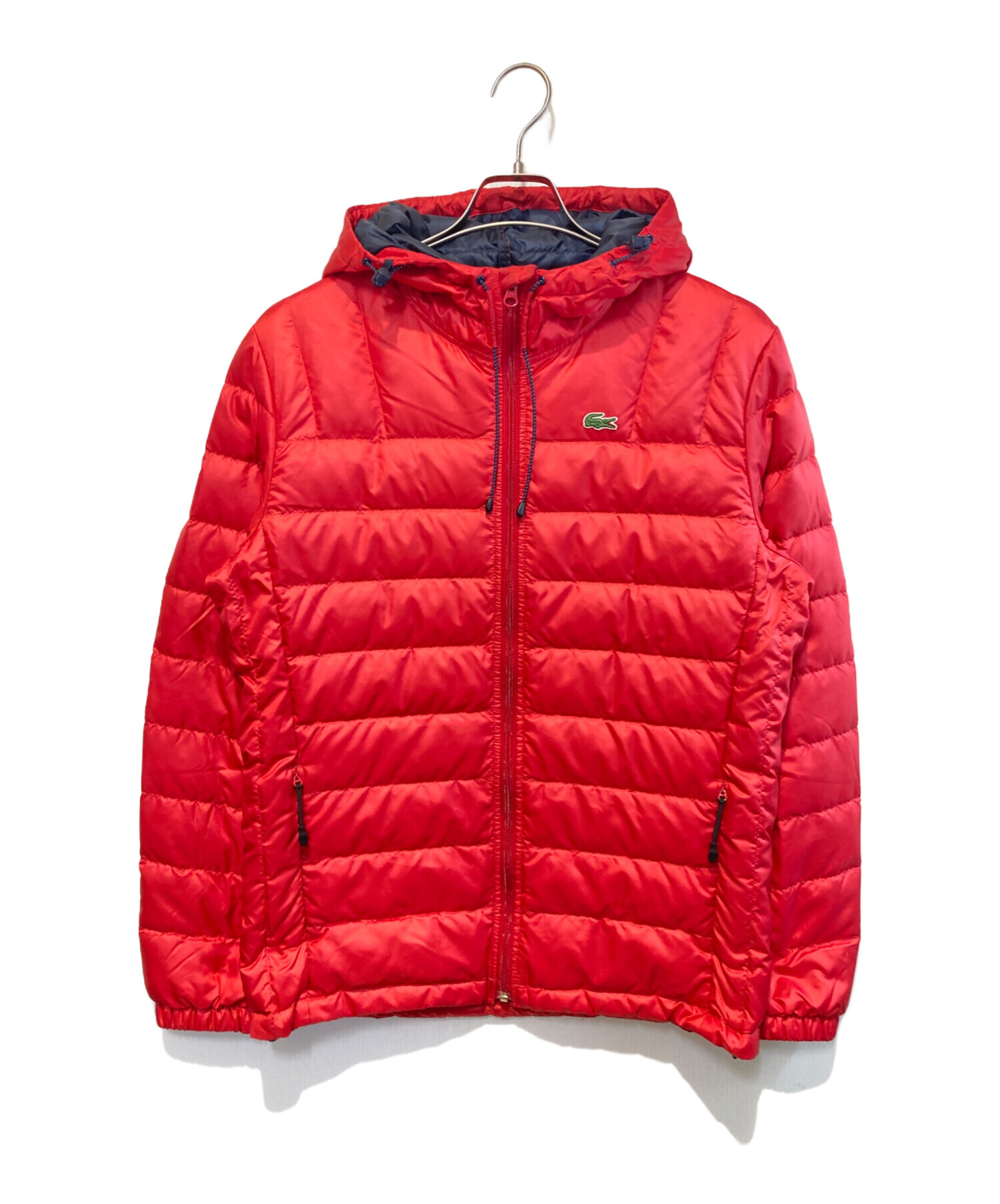 中古・古着通販】LACOSTE (ラコステ) ダウンジャケット レッド サイズ