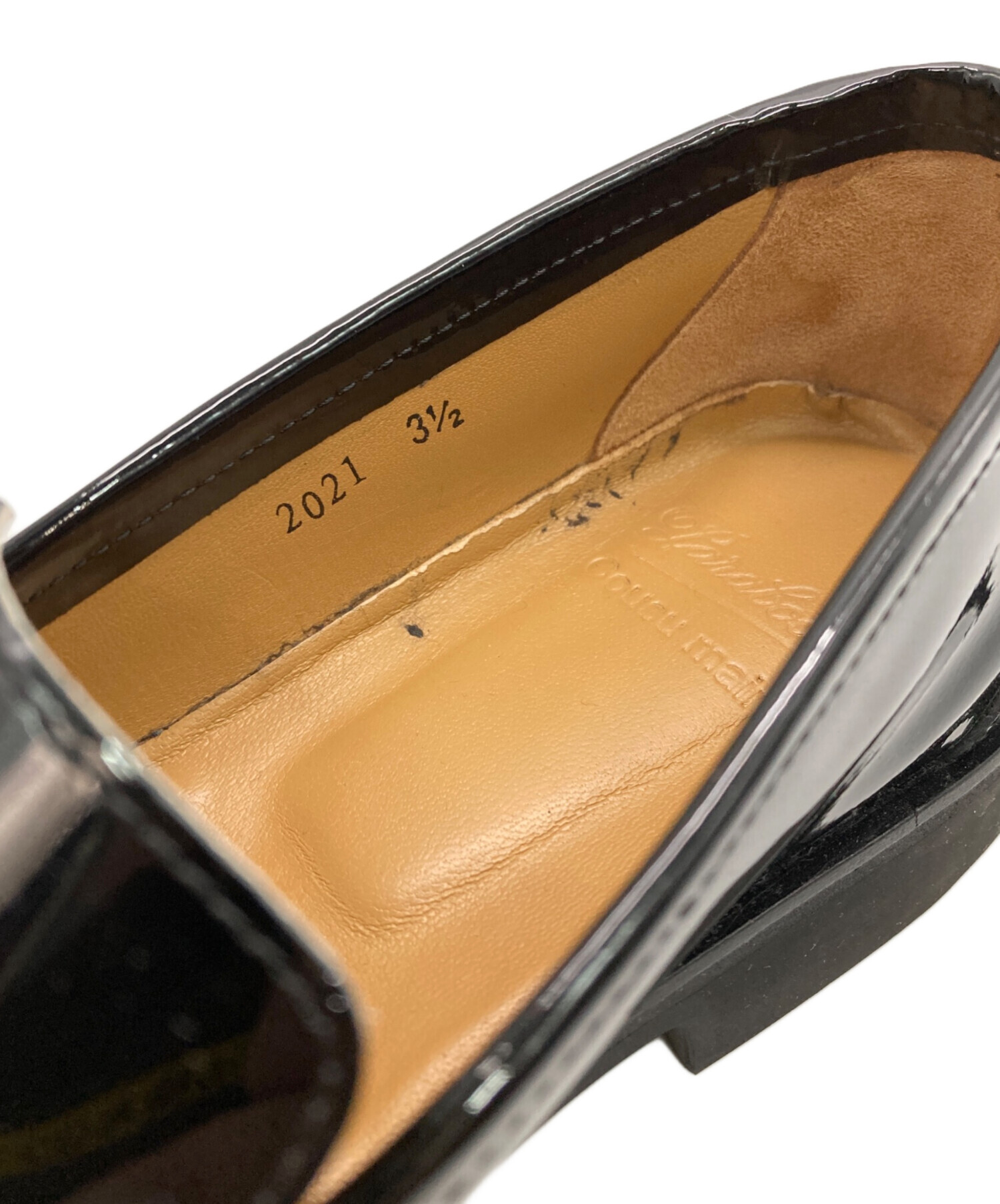 中古・古着通販】PARABOOT (パラブーツ) エナメルローファー ブラック 