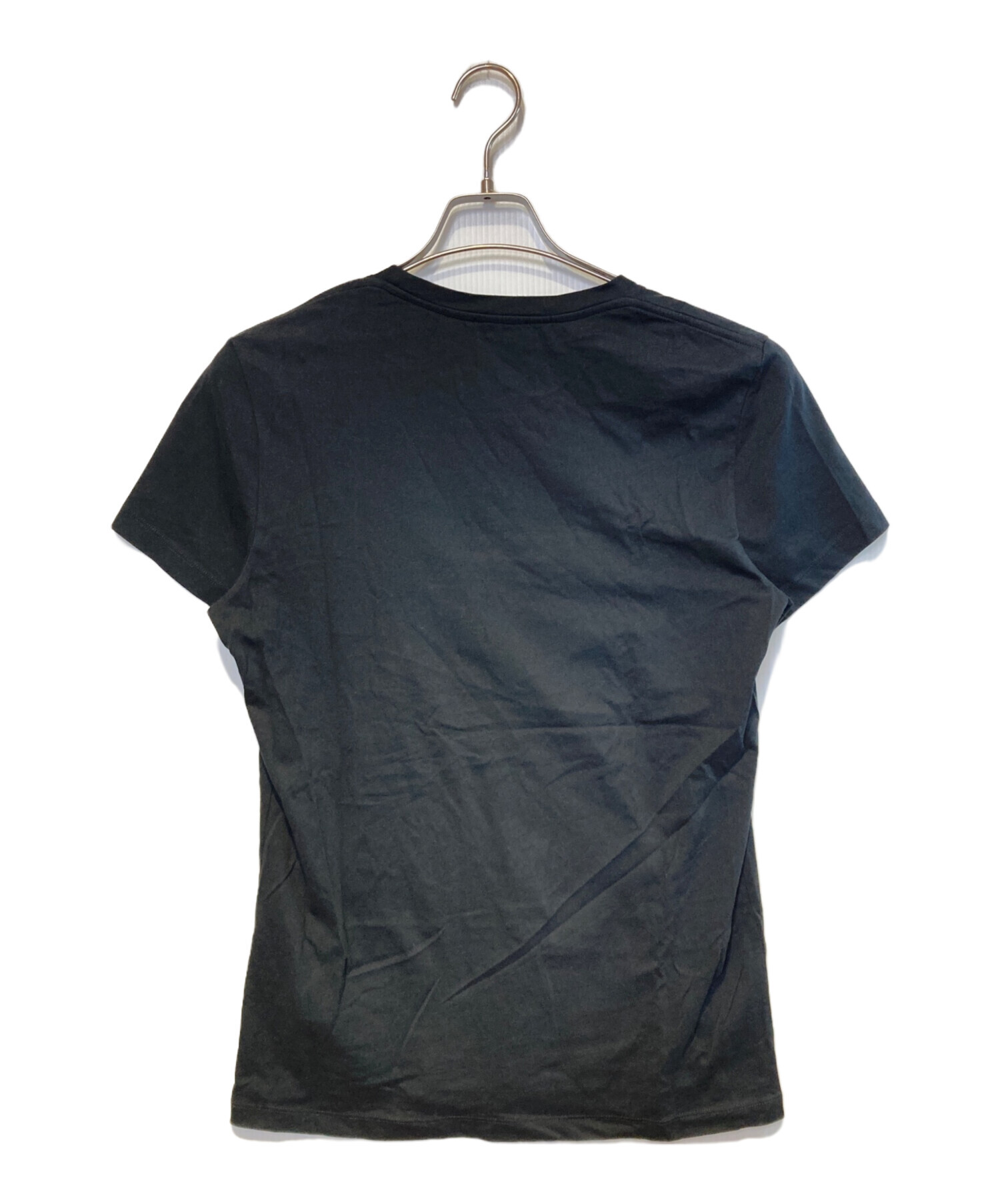 中古・古着通販】BALMAIN (バルマン) プリントTシャツ ブラック サイズ 