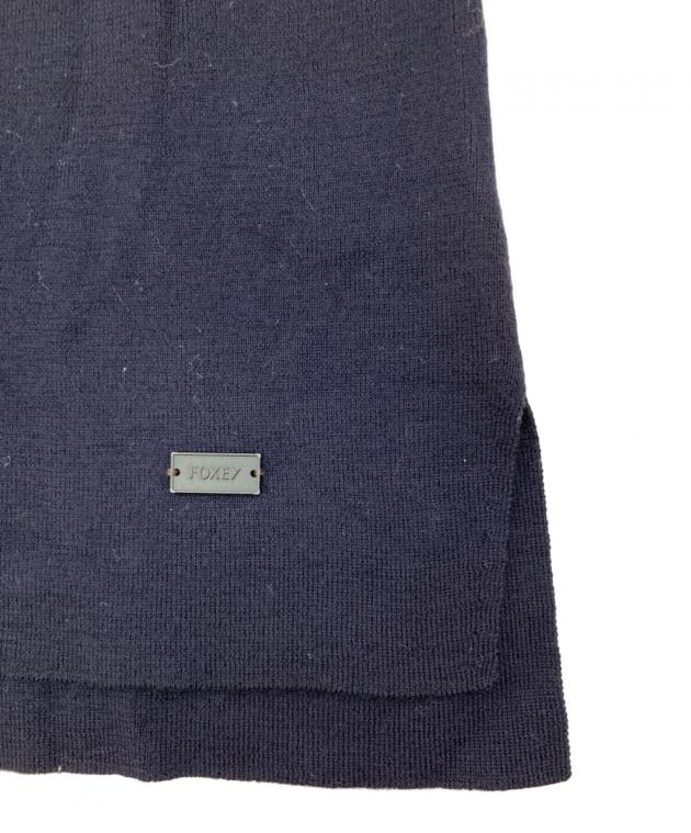 中古・古着通販】FOXEY (フォクシー) クルーネックニット ネイビー