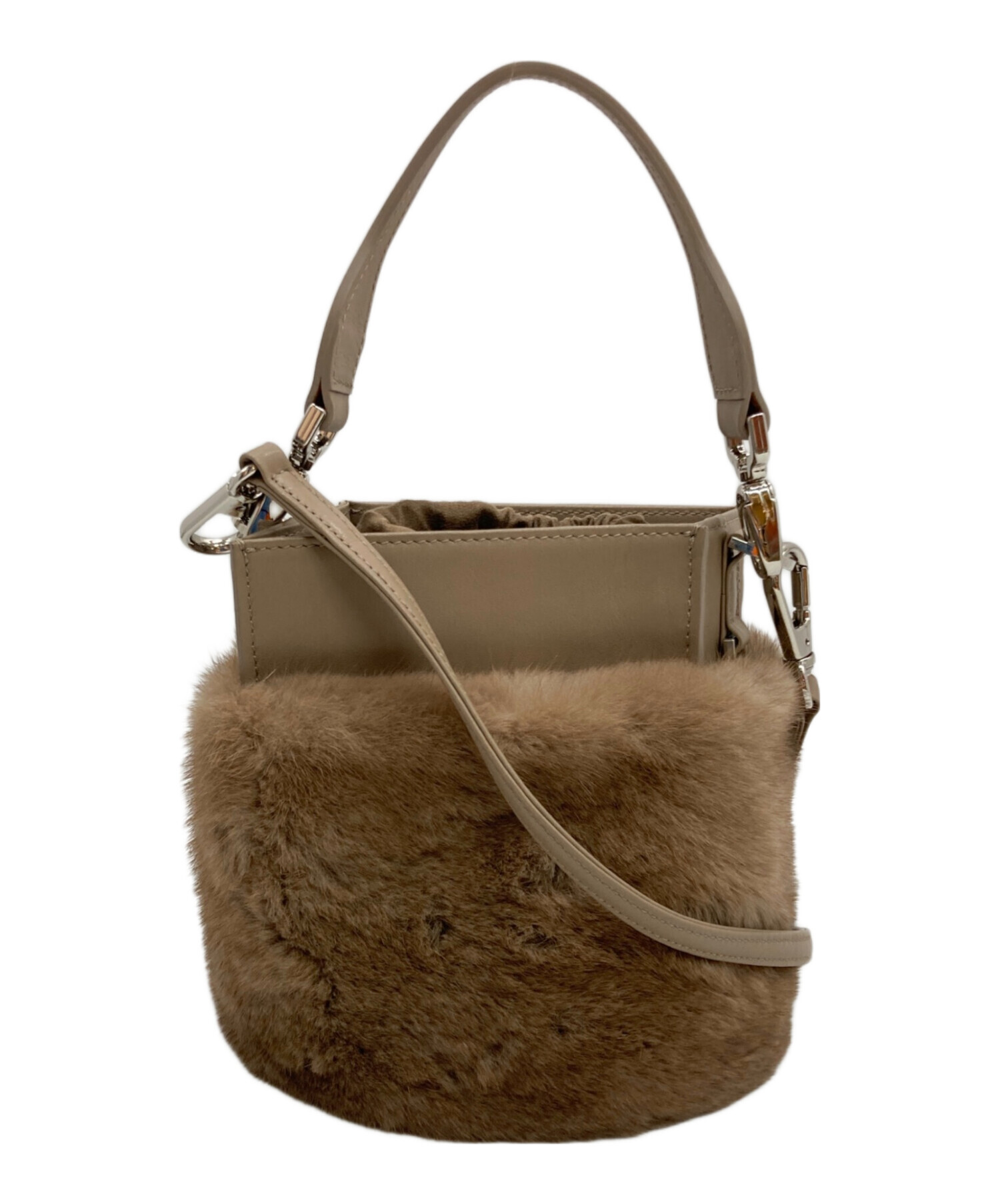 中古・古着通販】FOXEY (フォクシー) FUR PETIT BAG ベージュ 