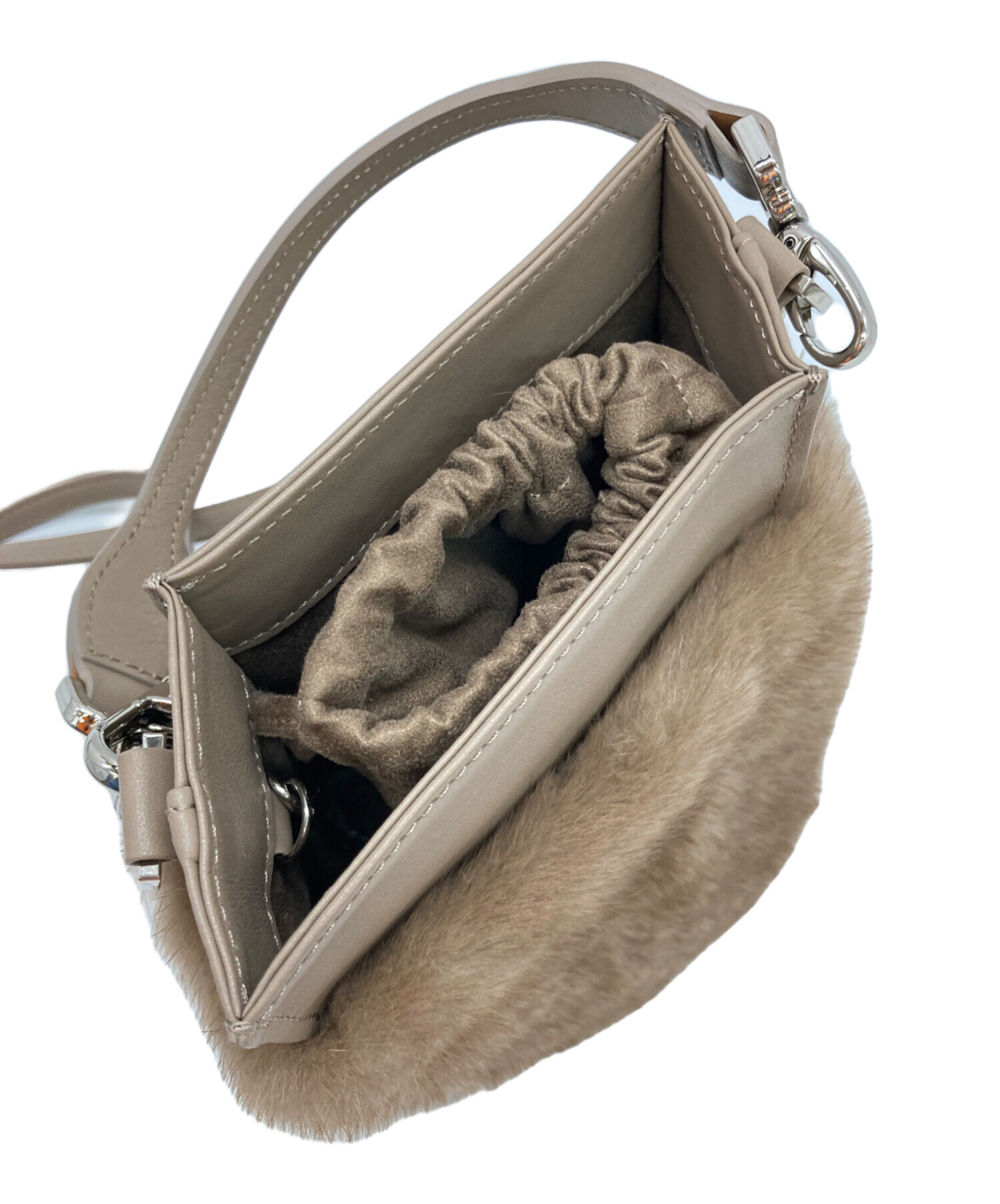 中古・古着通販】FOXEY (フォクシー) FUR PETIT BAG ベージュ 