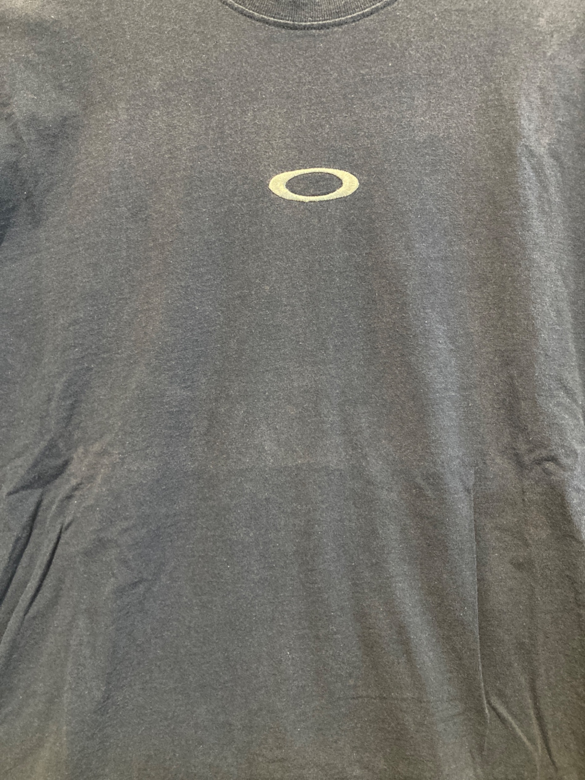 中古・古着通販】OAKLEY (オークリー) ロゴ刺繍Tシャツ ネイビー 