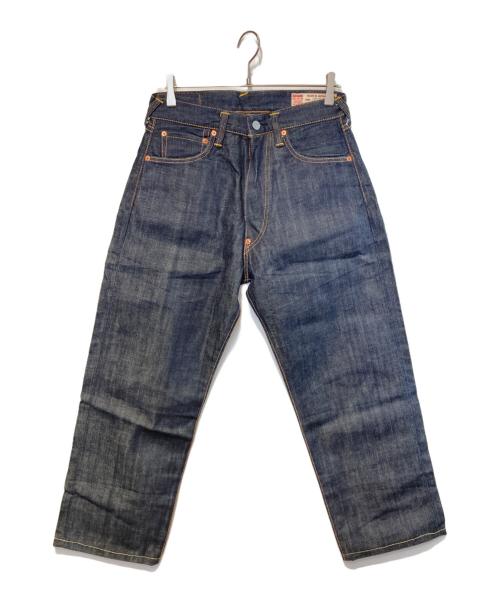 （良品）EVISU デニムポーチ カモメプリント インディゴ 小物入れ EVISU エヴィス ポーチ 小物 赤耳 セルビッチ デニム インディゴ NANO