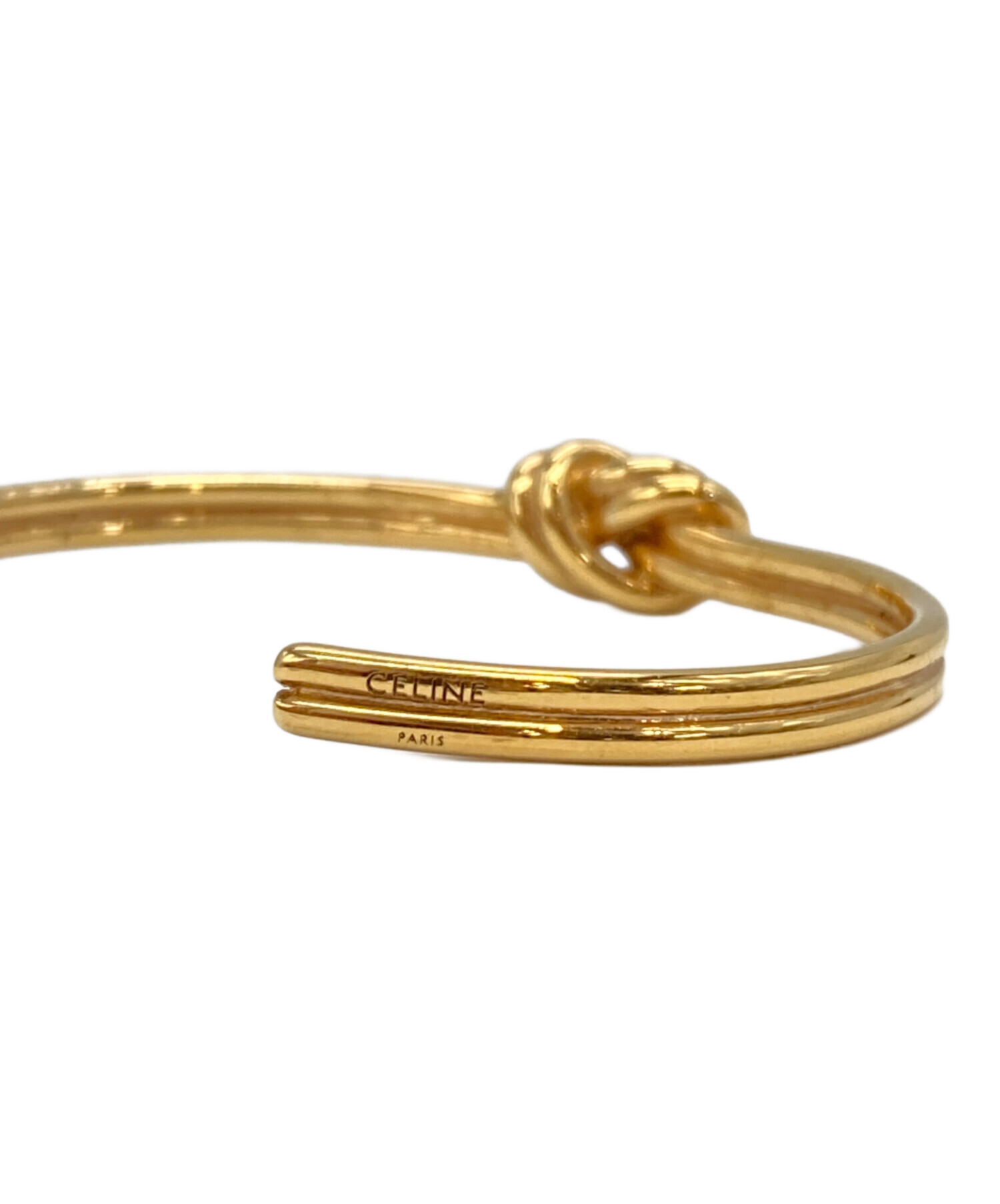 中古・古着通販】CELINE (セリーヌ) Knot Double Bracelet ゴールド