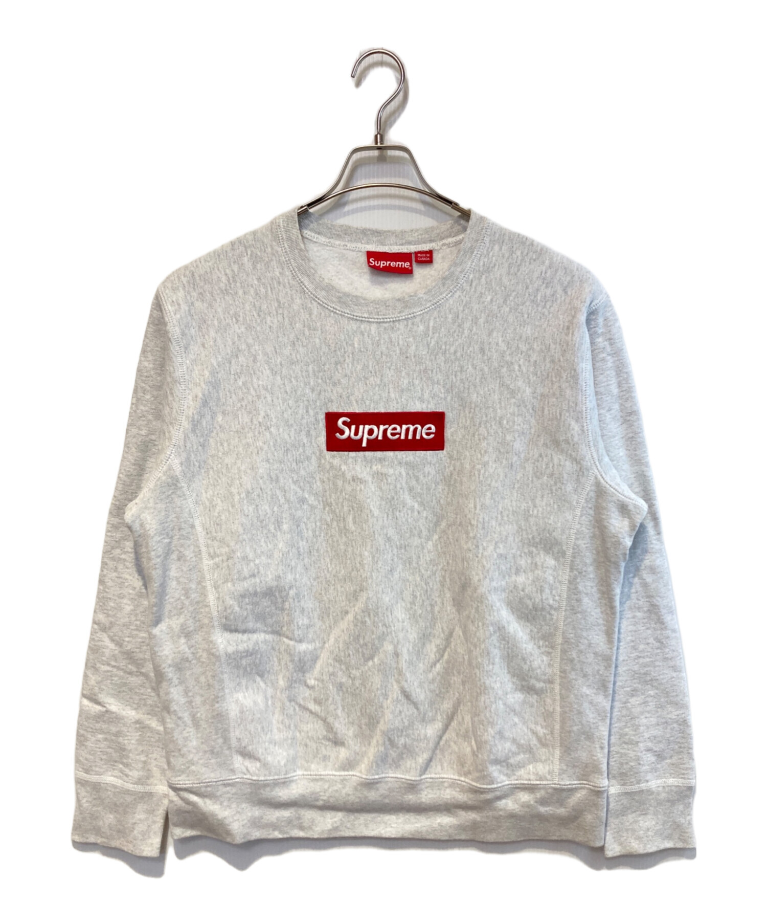 中古・古着通販】SUPREME (シュプリーム) Box Logo Crewneck グレー 