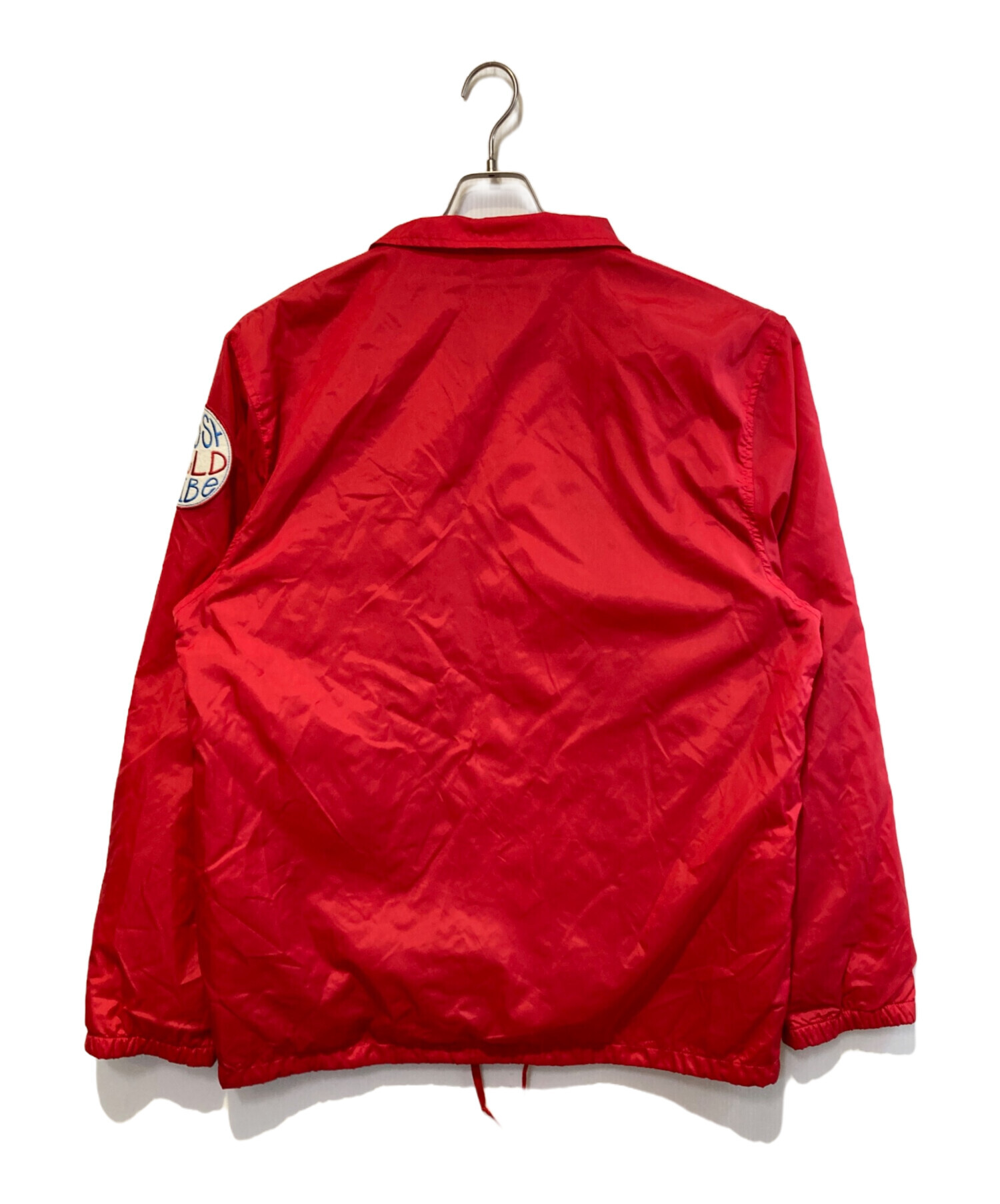 【Diggy-MO'着用】 Stussy ステューシー ジャケット Mサイズ 赤 中古・古着通販】stussy (ステューシー) コーチジャケット レッド