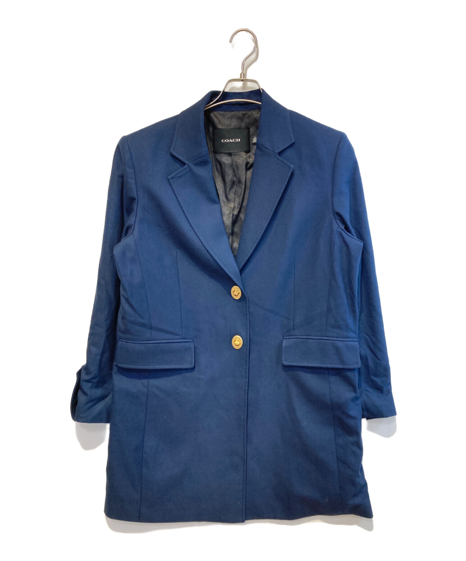 中古・古着通販】COACH (コーチ) チェスターコート ネイビー サイズ:M
