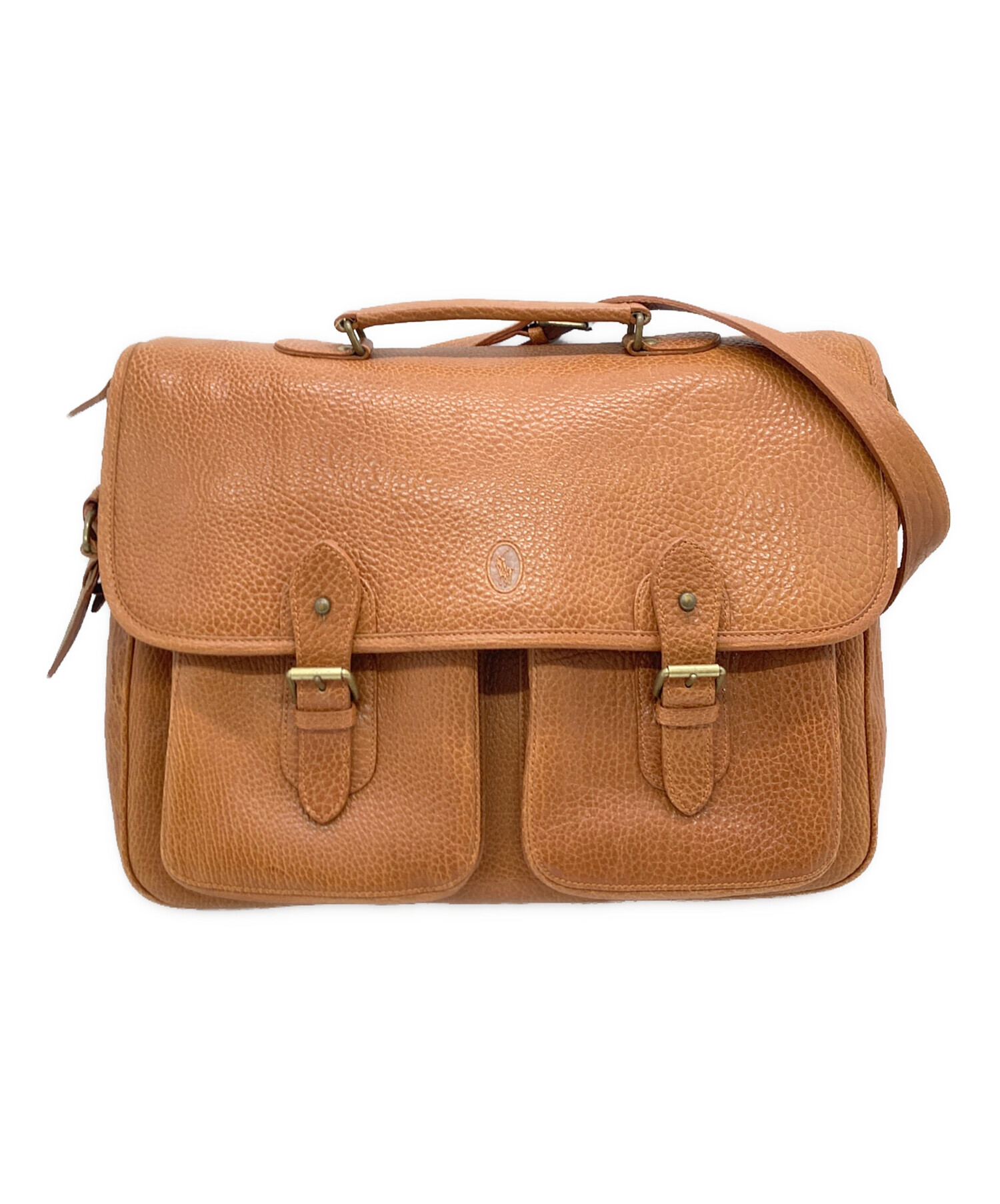 中古・古着通販】RALPH LAUREN (ラルフローレン) レザーメールバッグ 