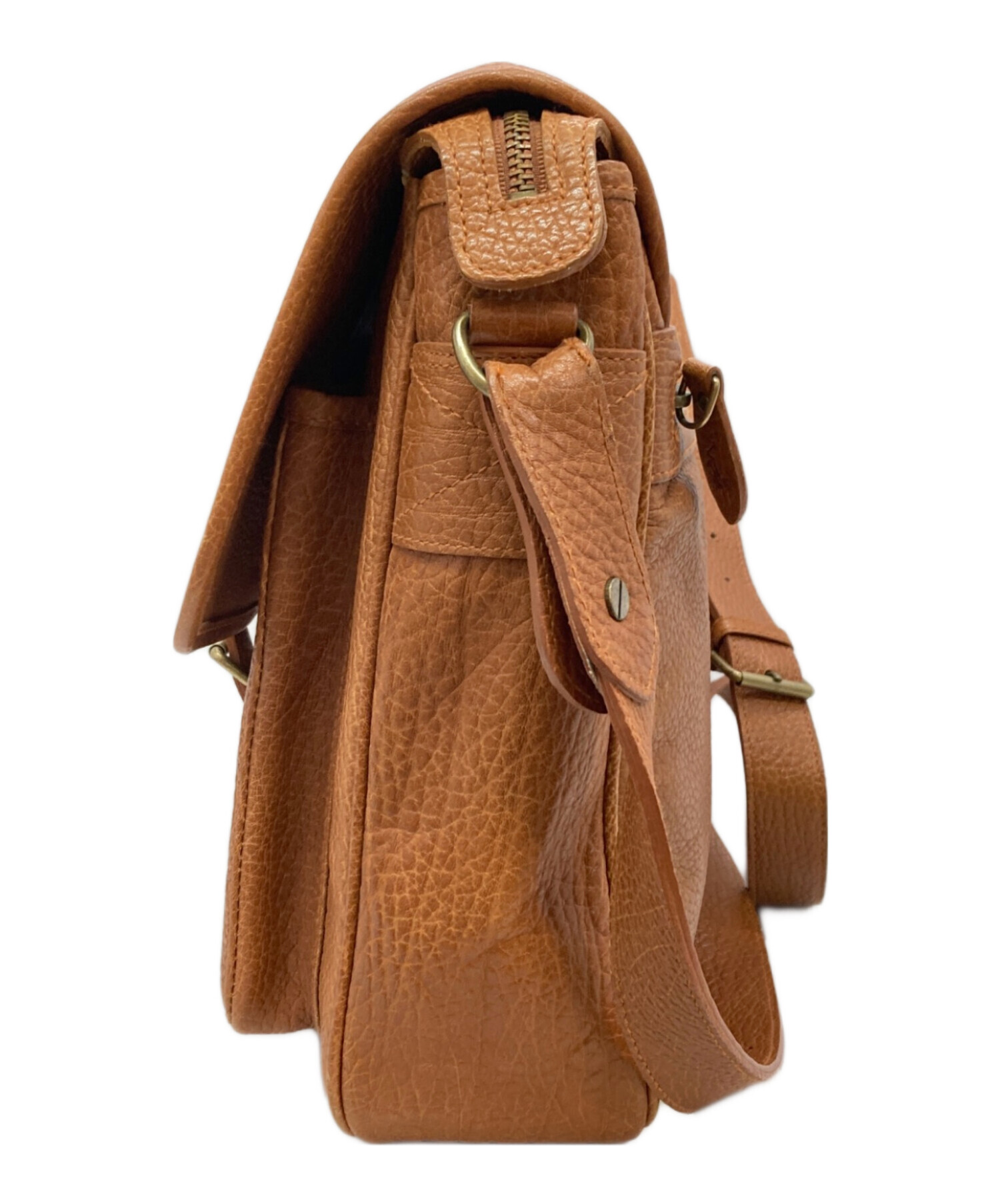 中古・古着通販】RALPH LAUREN (ラルフローレン) レザーメールバッグ 