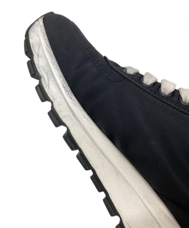 中古・古着通販】PRADA (プラダ) ナイロンスニーカー ブラック サイズ