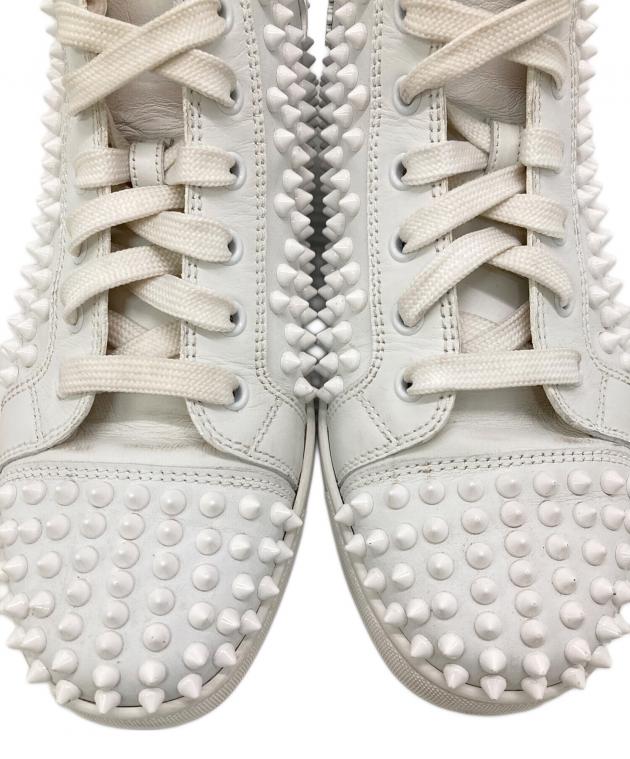 Christian Louboutin スタッズ付きスニーカー ホワイト39