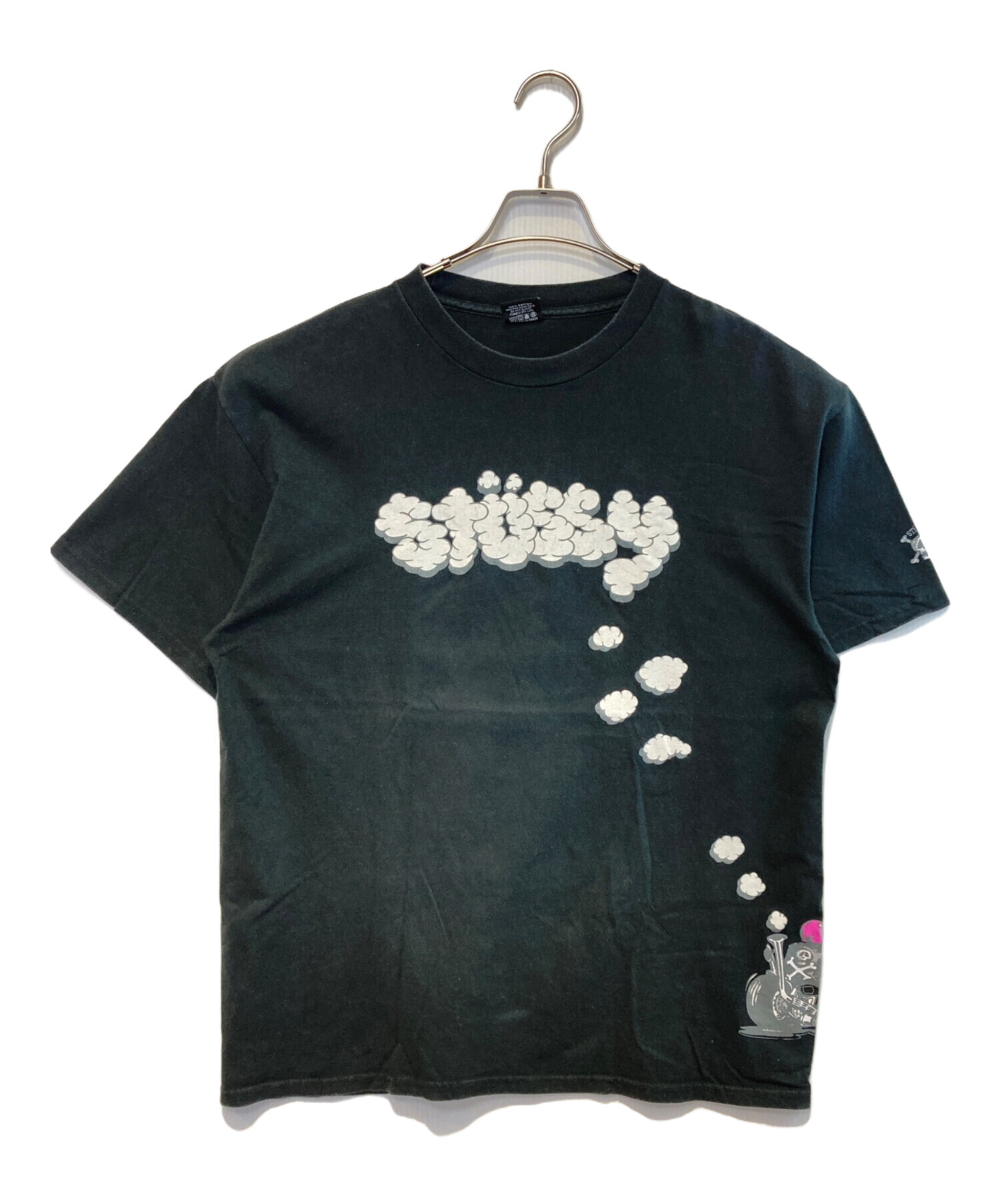 中古・古着通販】stussy (ステューシー) ロゴプリントTシャツ ブラック