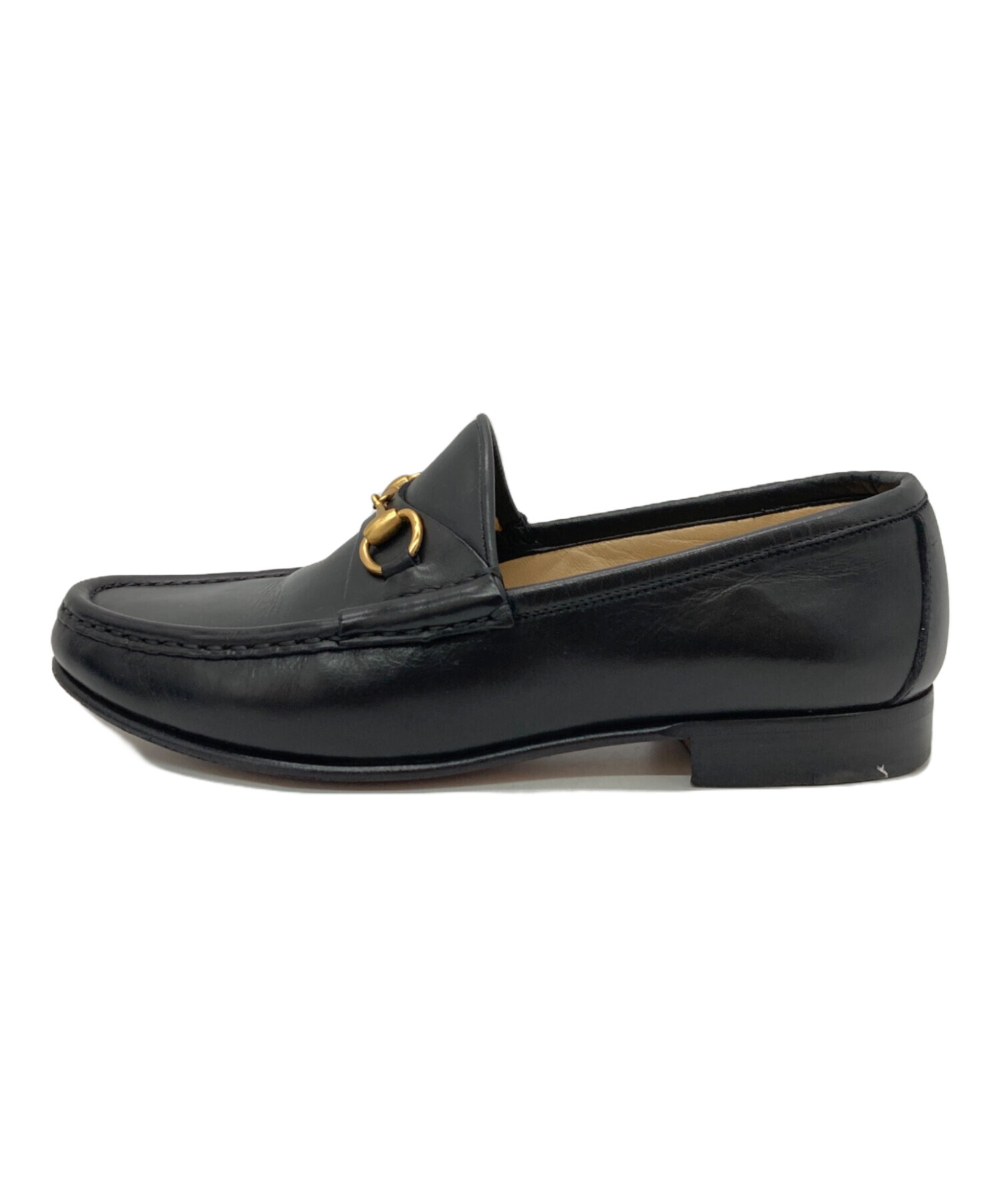 中古・古着通販】GUCCI (グッチ) ホースビットレザーローファー 