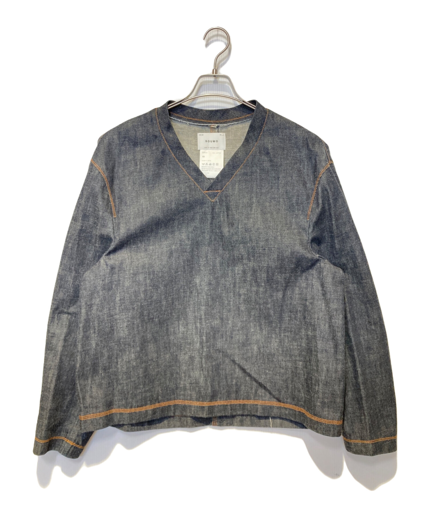 中古・古着通販】SOUMO (ソウモ) ATELIER P/O DENIM JACKET インディゴ 