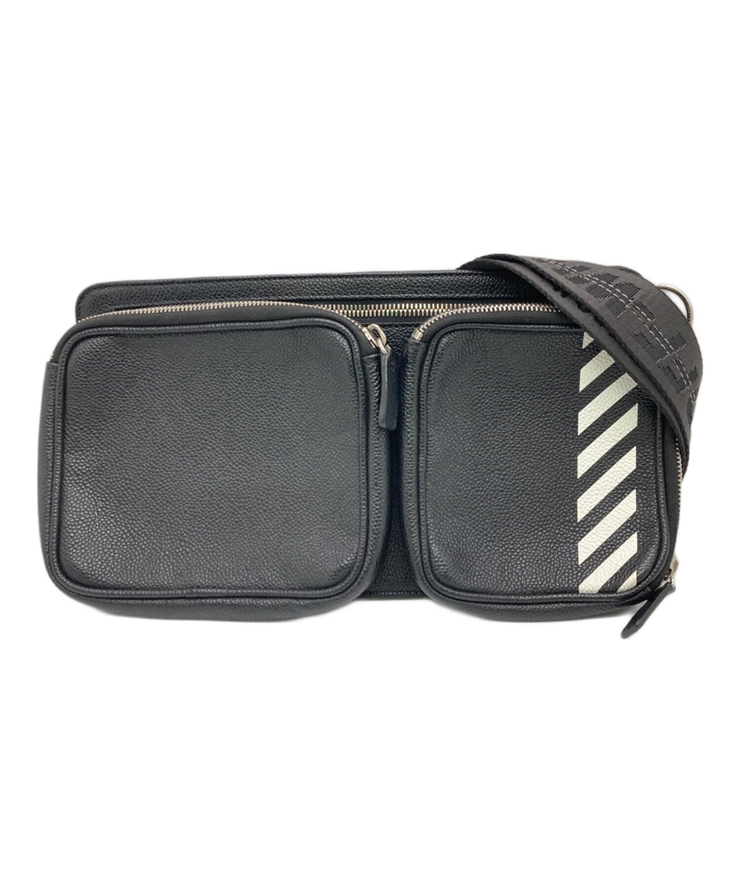 OFF-WHITE ボディバッグ・ウエストポーチ ブラック OFF-WHITE・バッグ・CORDURA HIP BELT BAG ウエストバッグ ボディ