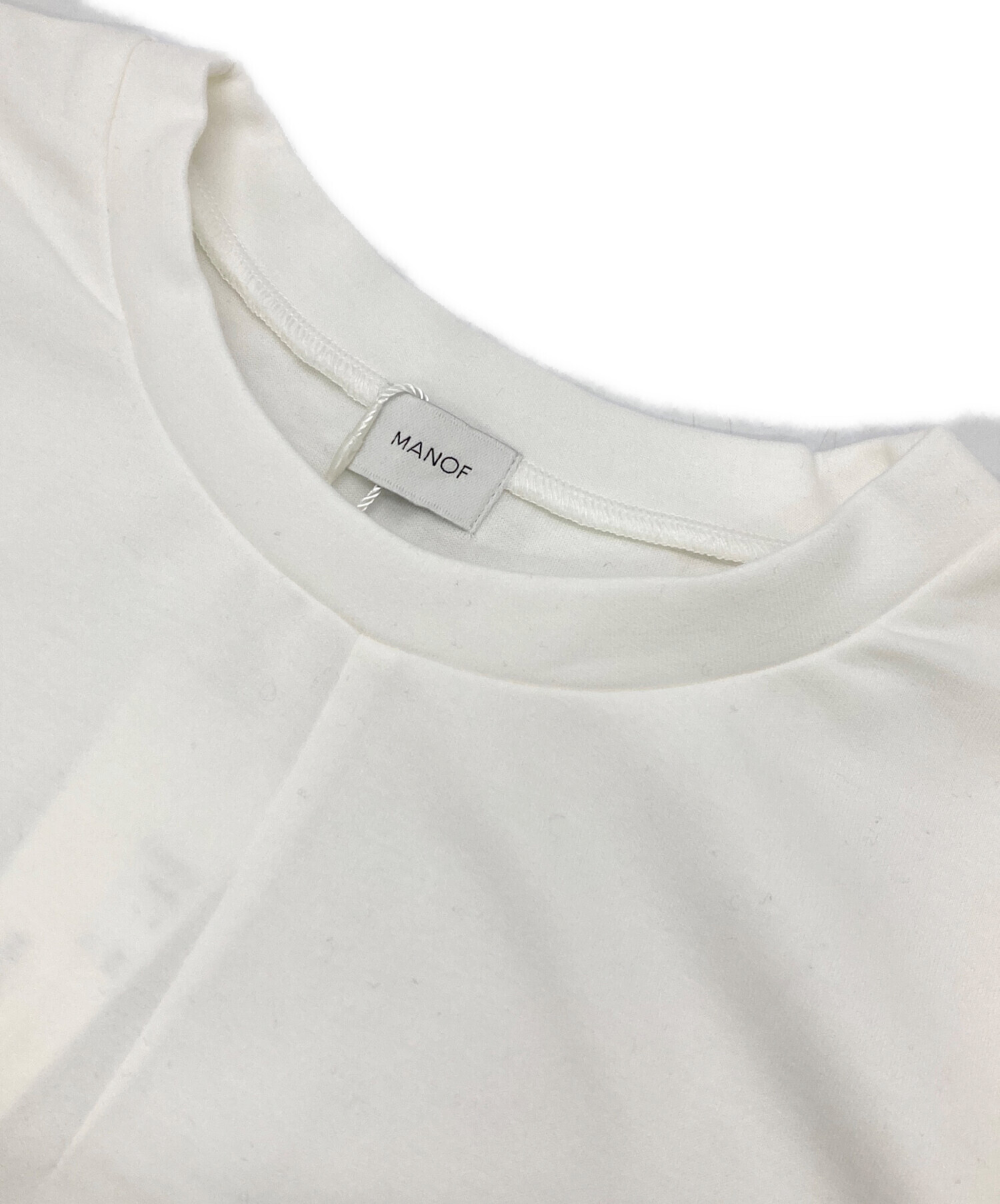 カットソー(半袖/袖なし) MANOF  CARDBOARD LOOSE TOPS 中古・古着通販】MANOF (マノフ) CARDBOARD LOOSE TOPS ホワイト