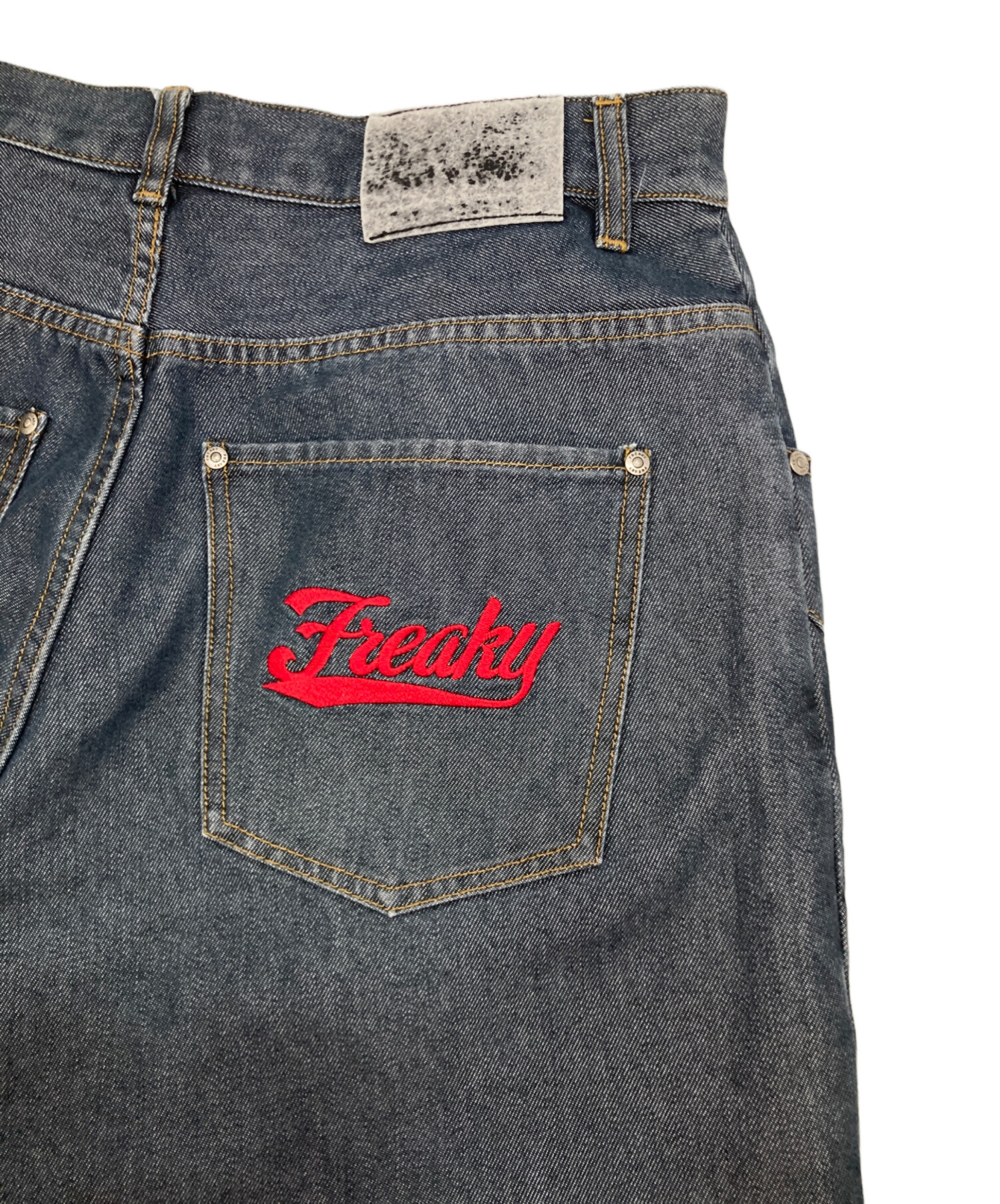 185 FREAKY フリーキー デニムカーゴパンツ バギー ワイド 185 FREAKY フリーキー デニムカーゴパンツ バギー ワイド 185 FREAKY