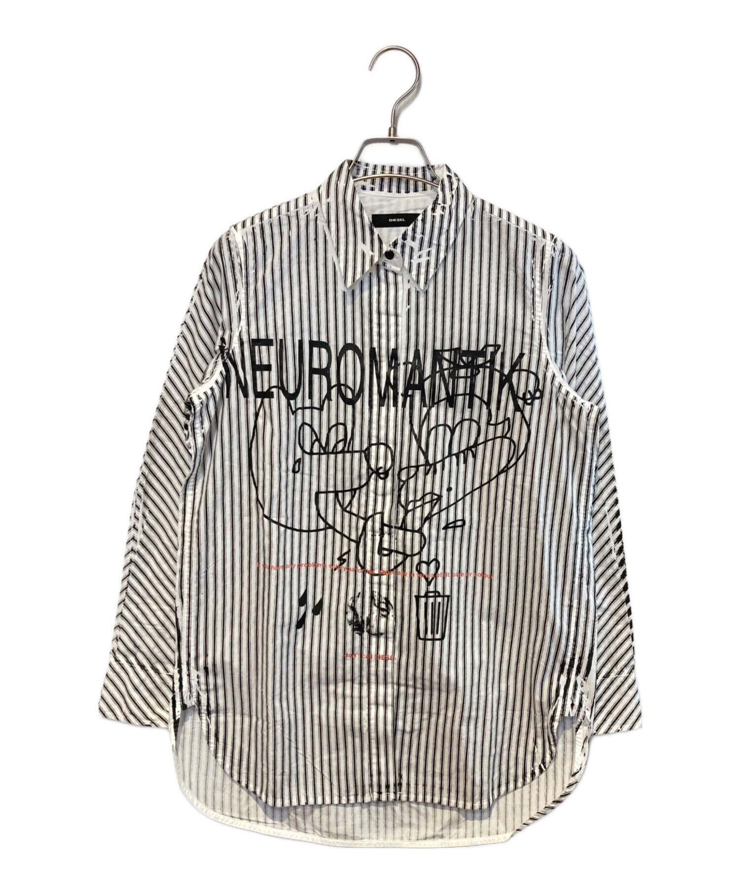 中古・古着通販】DIESEL (ディーゼル) ストライププリントシャツ