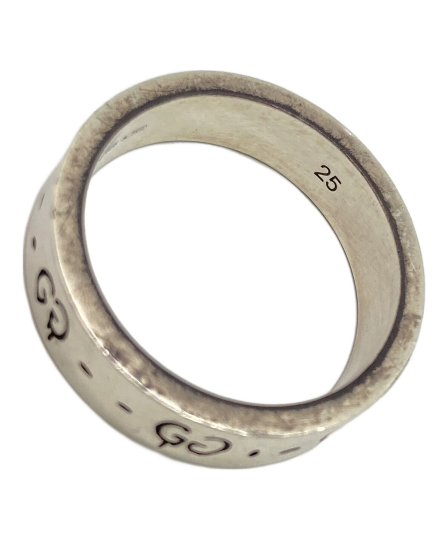 中古・古着通販】GUCCI (グッチ) ゴーストシルバーリング サイズ:25号 